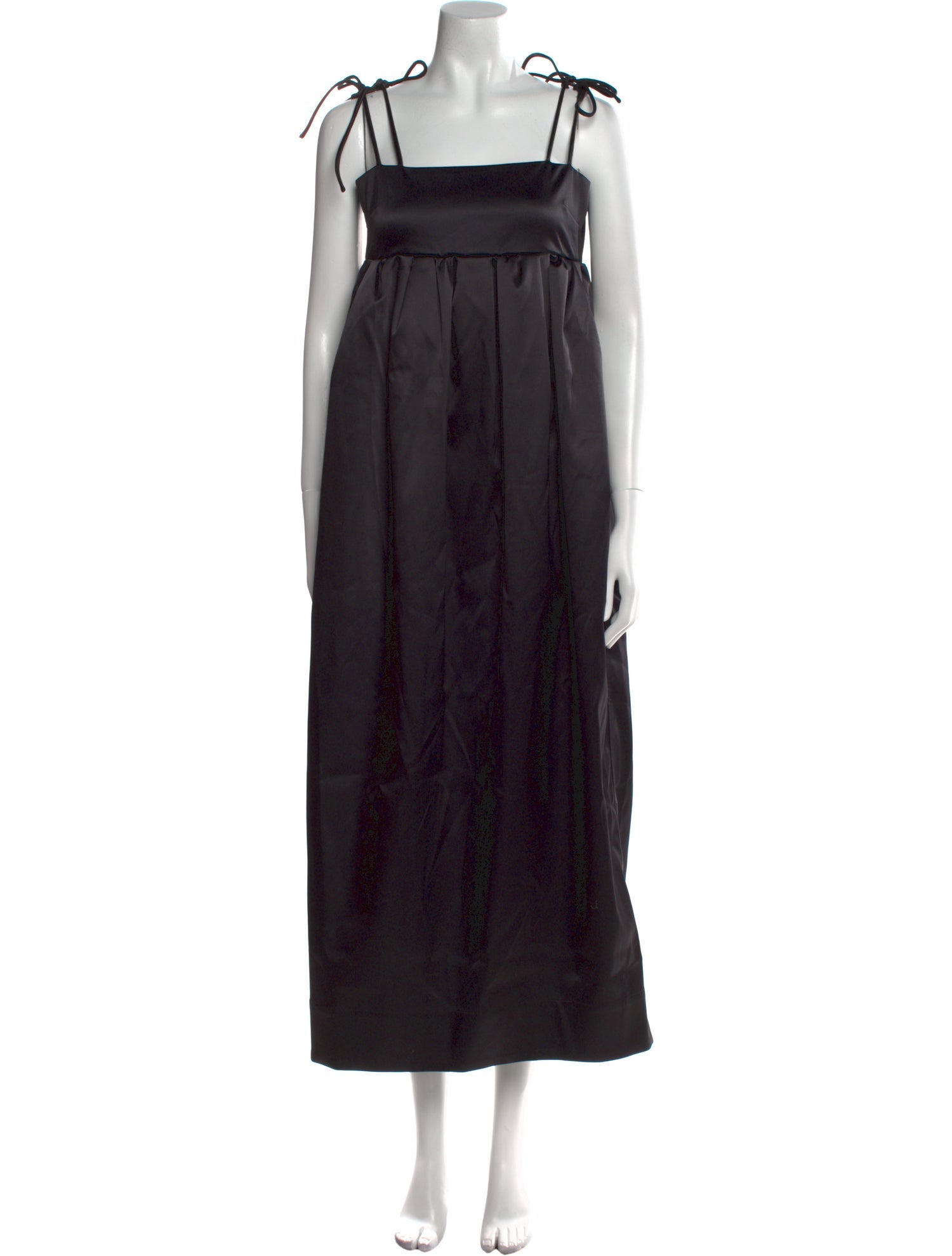 Ganni Square Neckline Long Dress