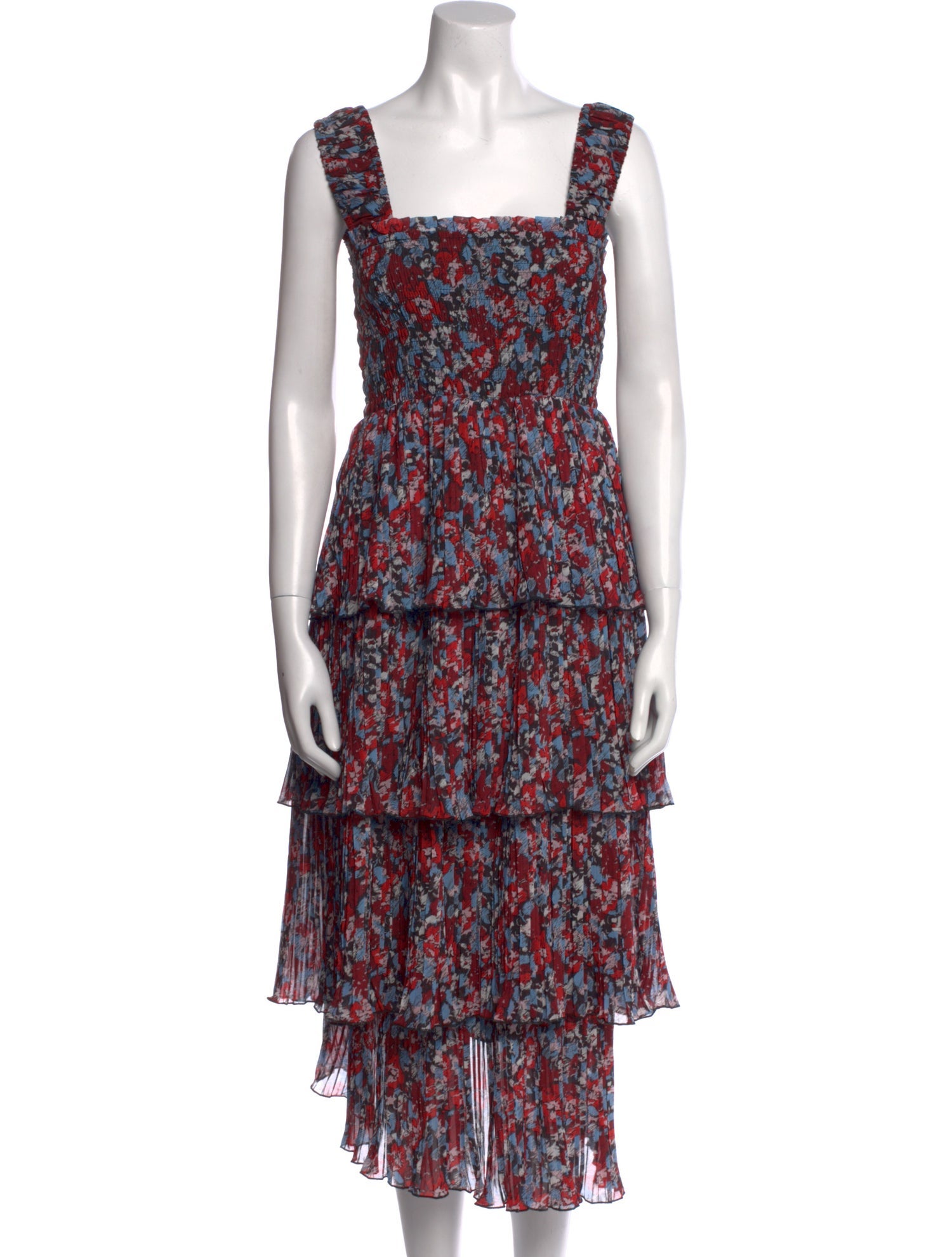 Ganni Floral Print Long Dress