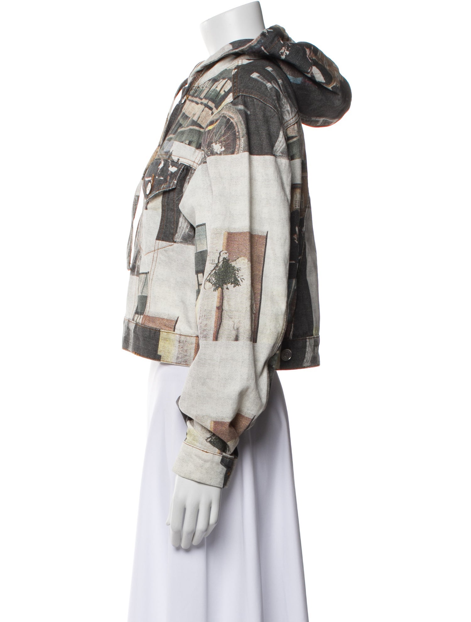 Ganni Printed Denim Jacket