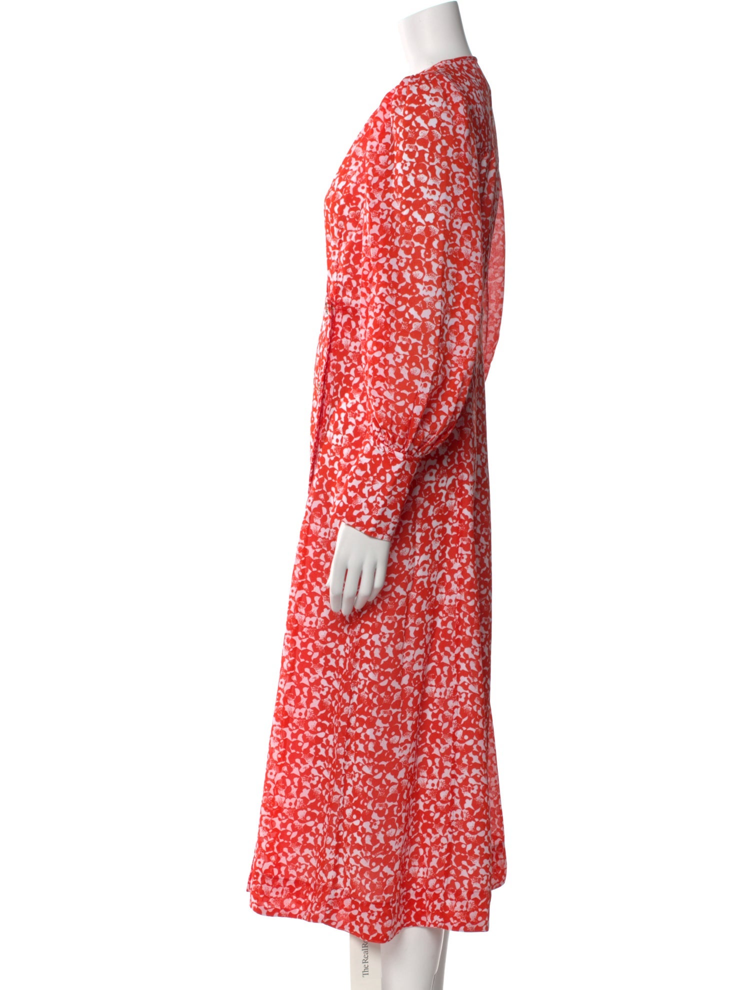 Ganni Floral Print Long Dress