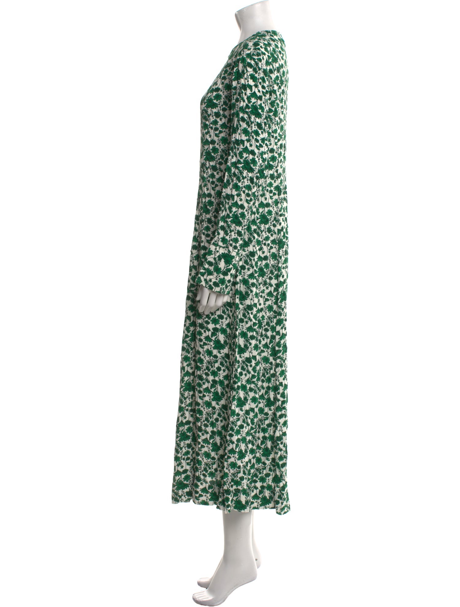 Ganni Floral Print Long Dress