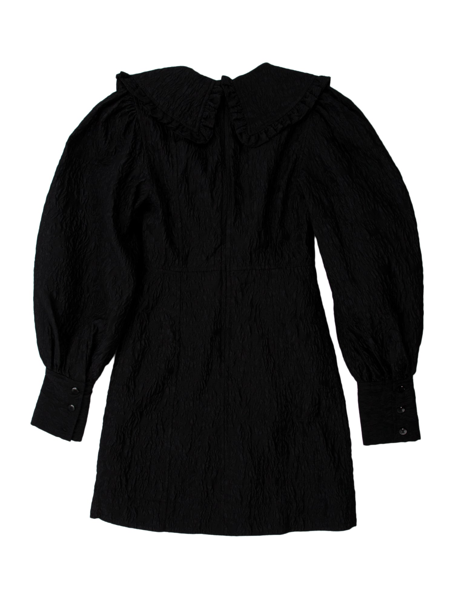 Ganni Mock Neck Mini Dress