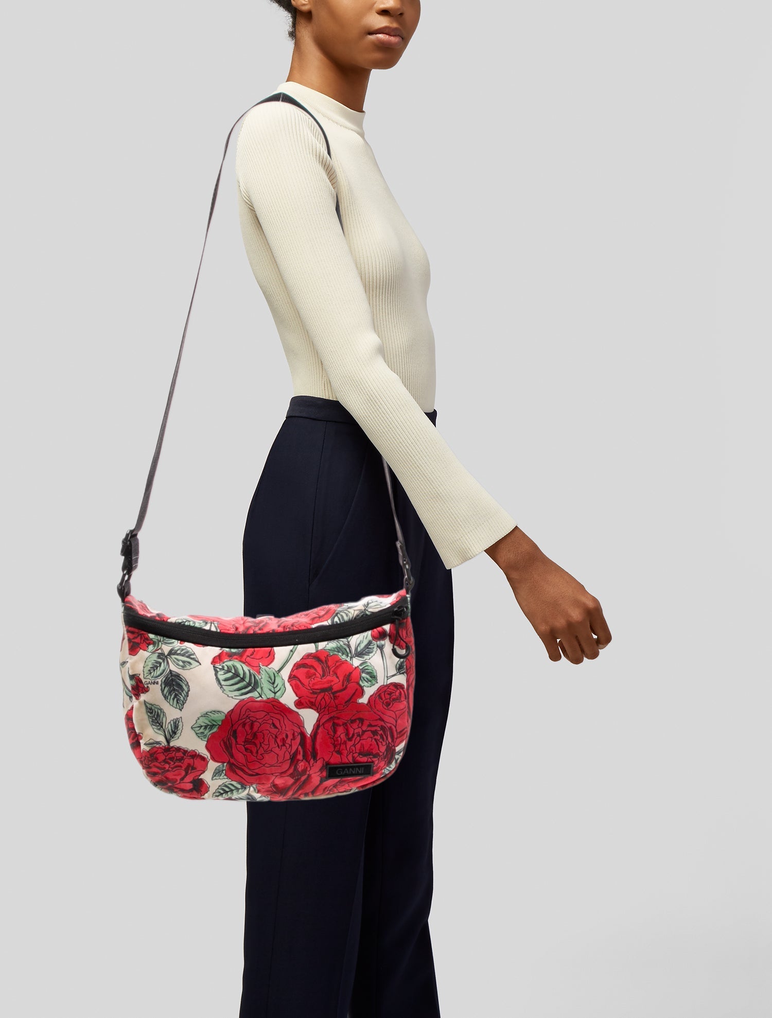 Ganni Nylon Shoulder Bag