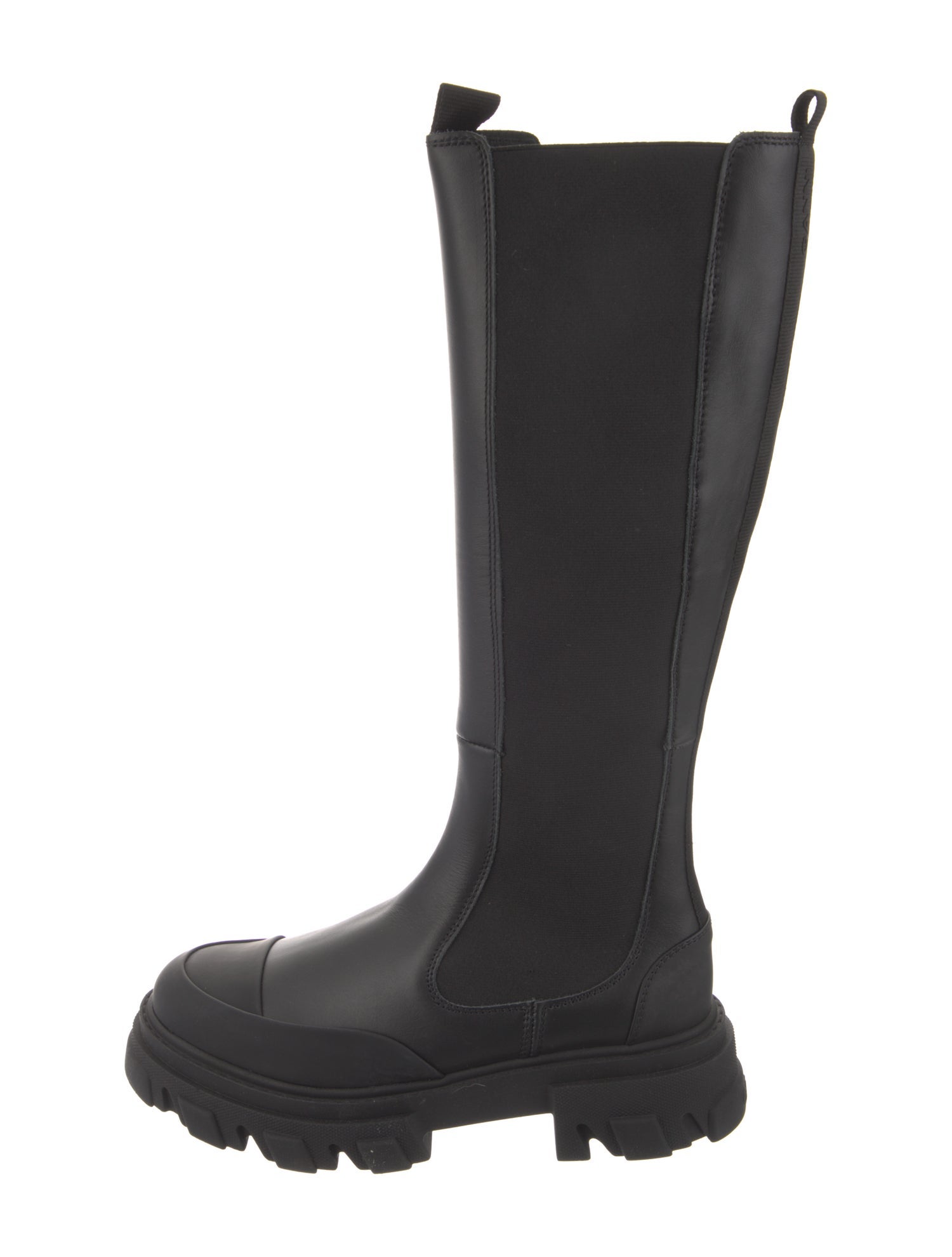 Ganni Leather Rain Boots