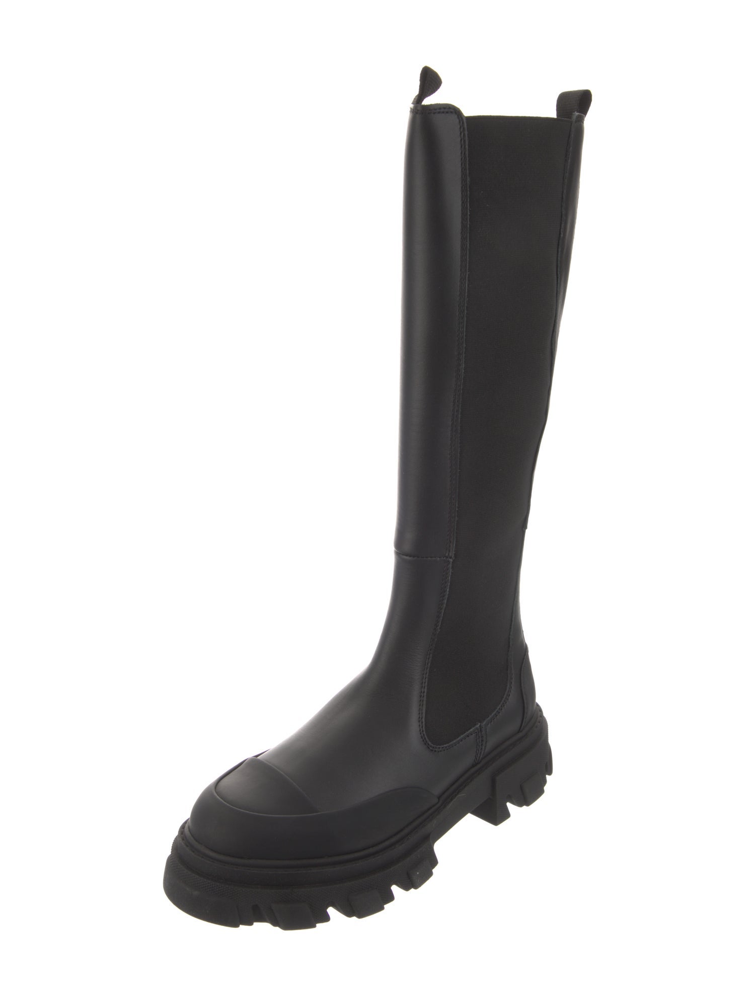 Ganni Leather Rain Boots