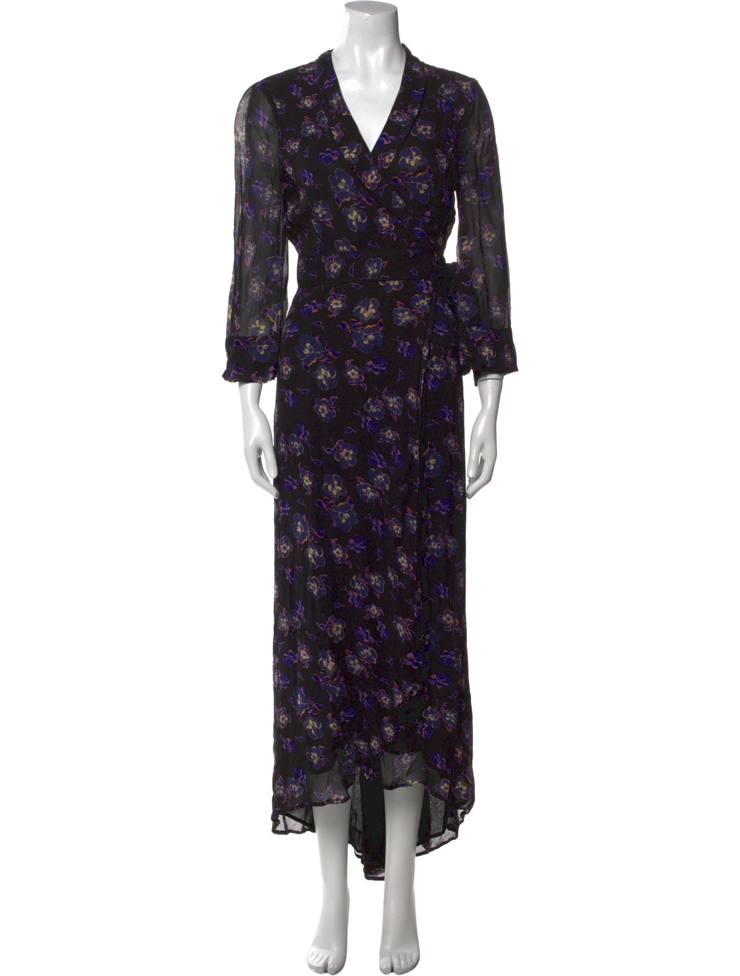 Ganni Floral Print Long Dress