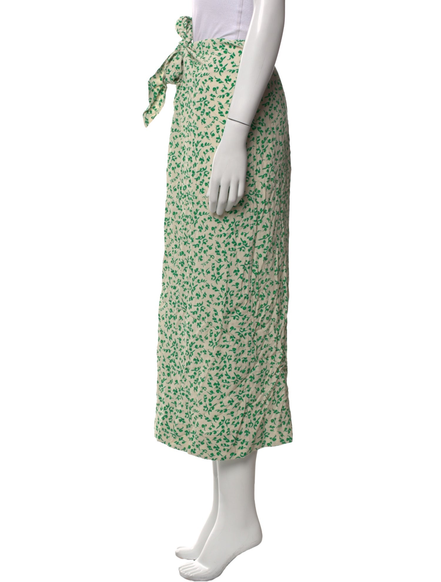 Ganni Printed Midi Length Skirt w/ Tags