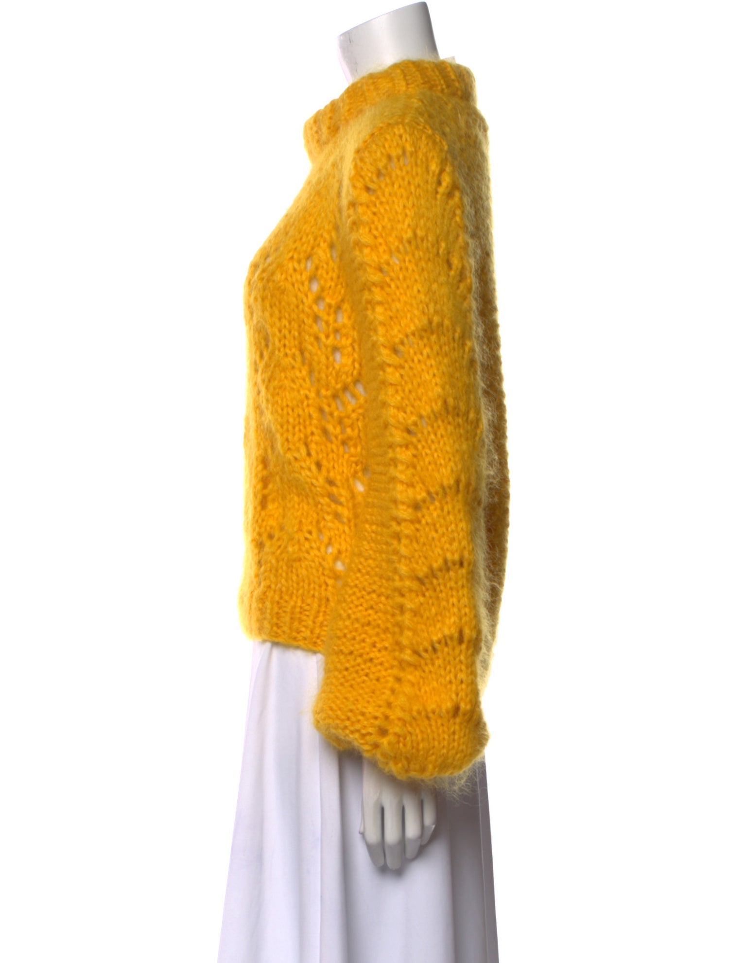 Ganni Wool Mock Neck Sweater