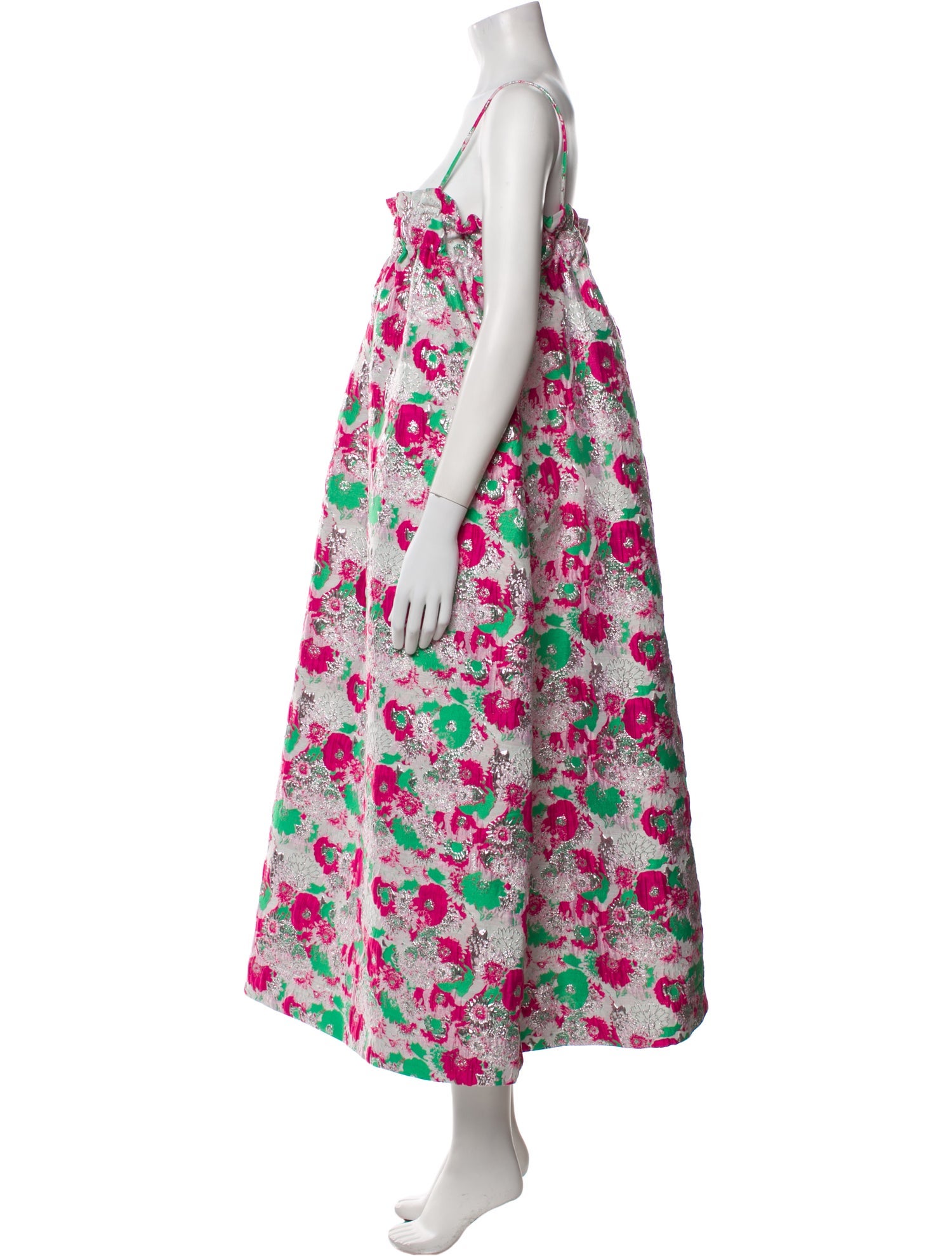 Ganni Floral Print Long Dress w/ Tags