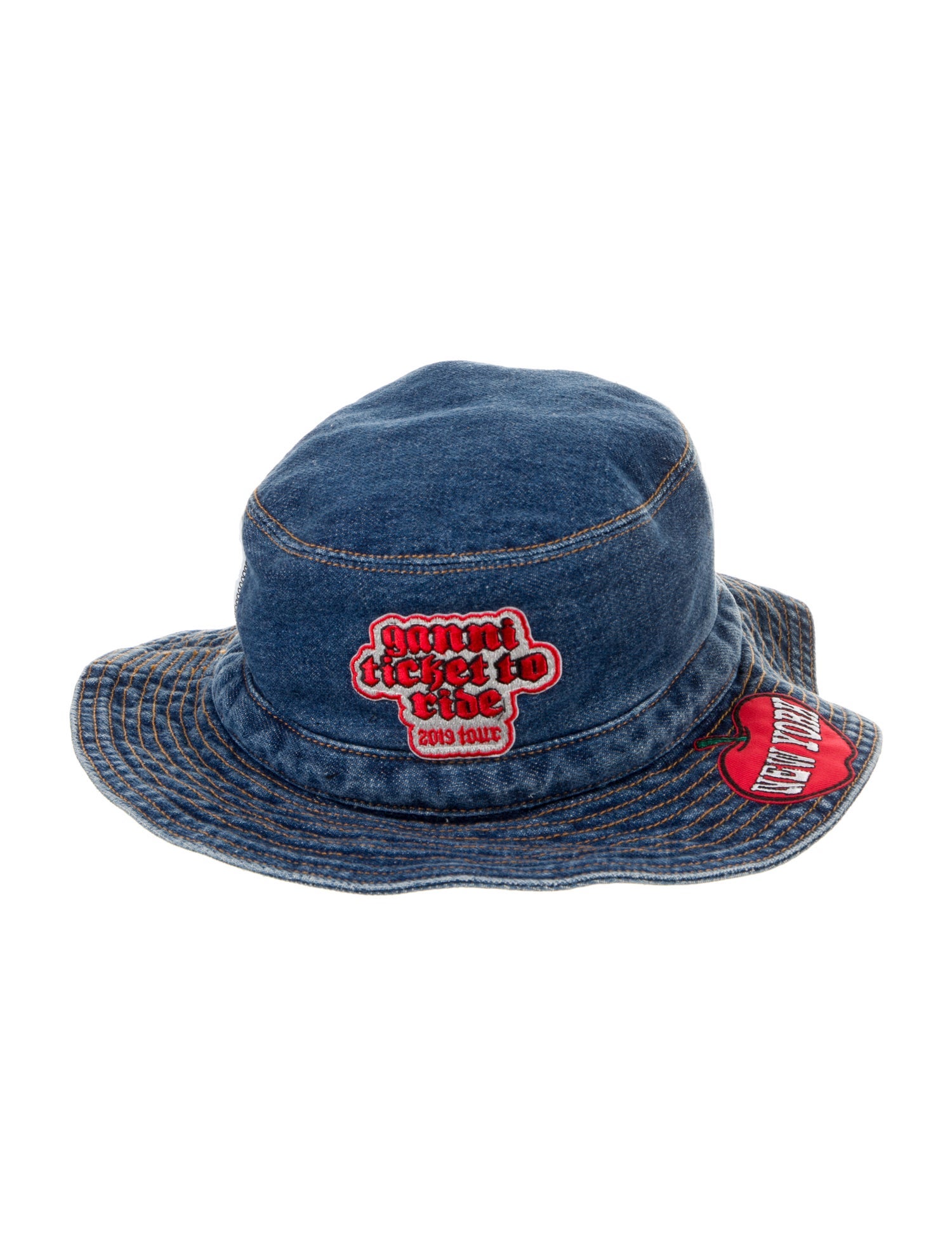 Ganni Denim Bucket Hat
