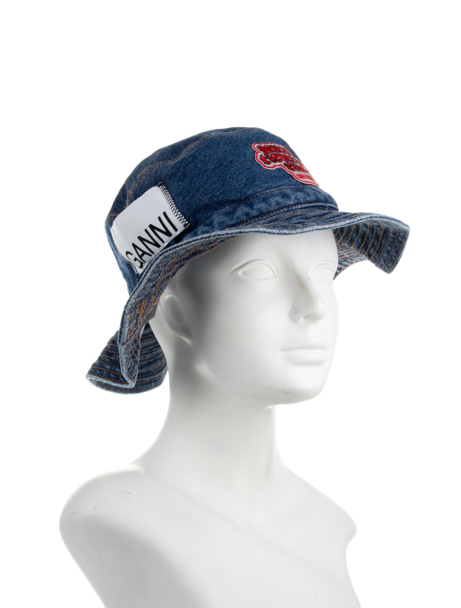 Ganni Denim Bucket Hat