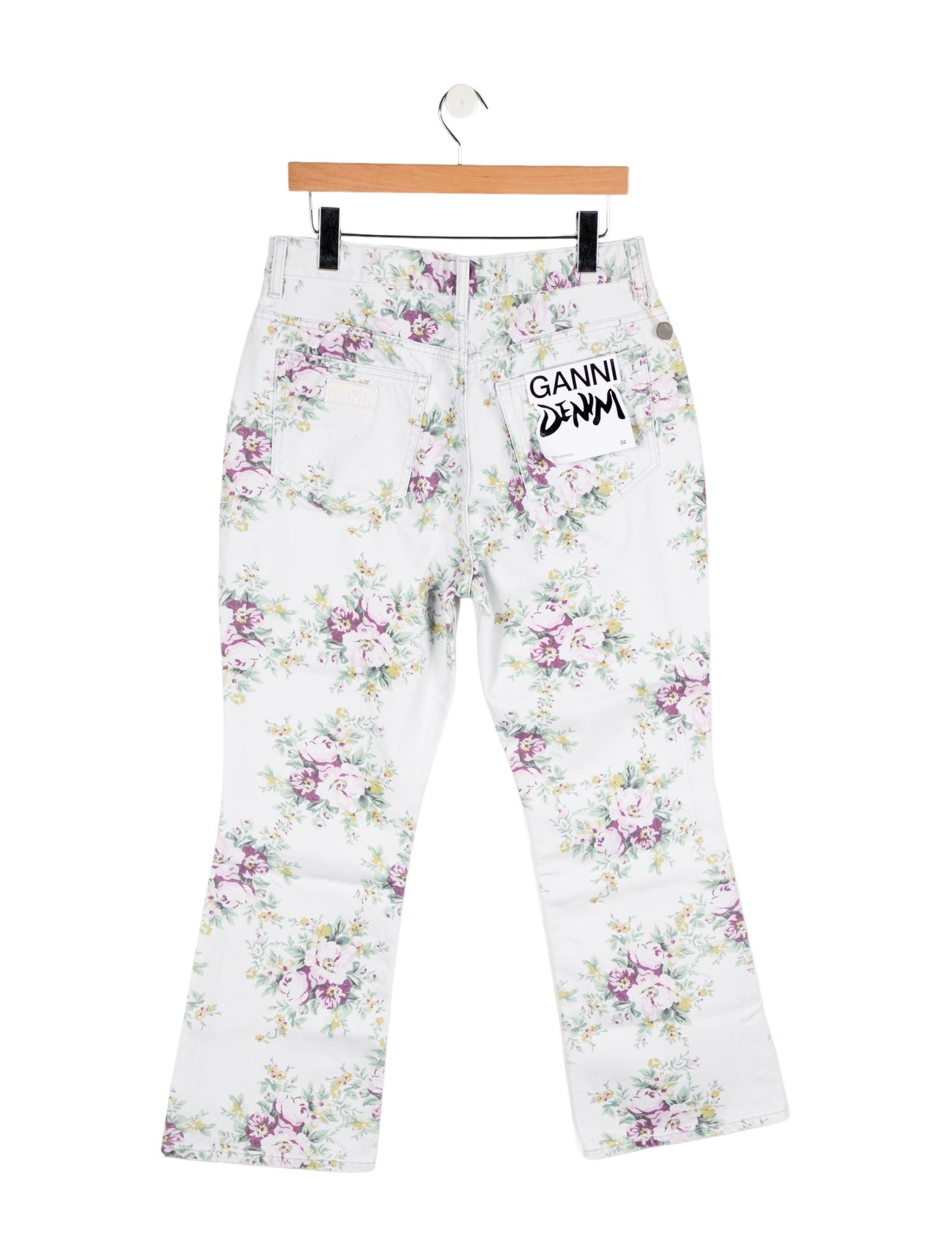 Ganni High-Rise Wide Leg Jeans w/ Tags