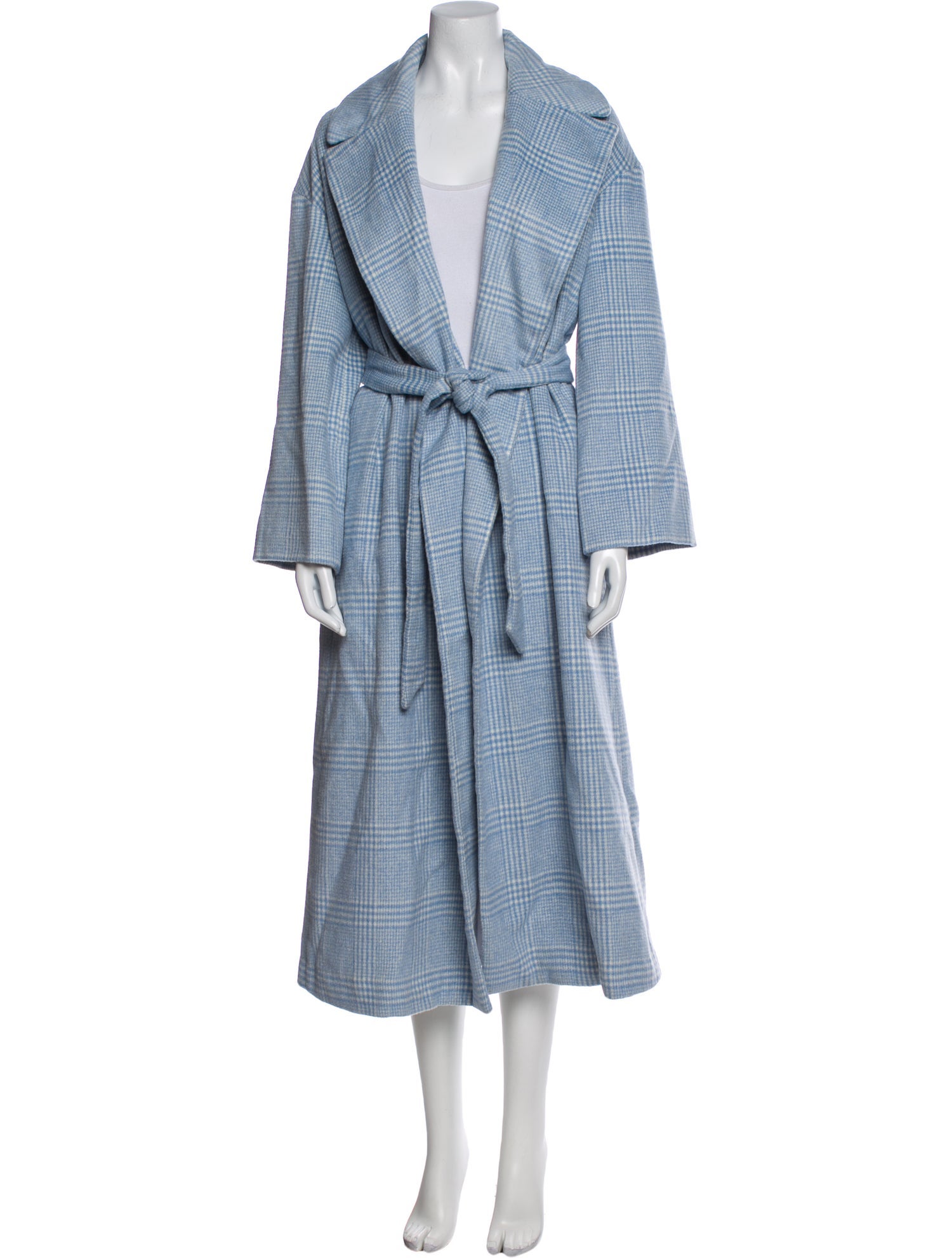 Ganni Wool Faux Fur Coat