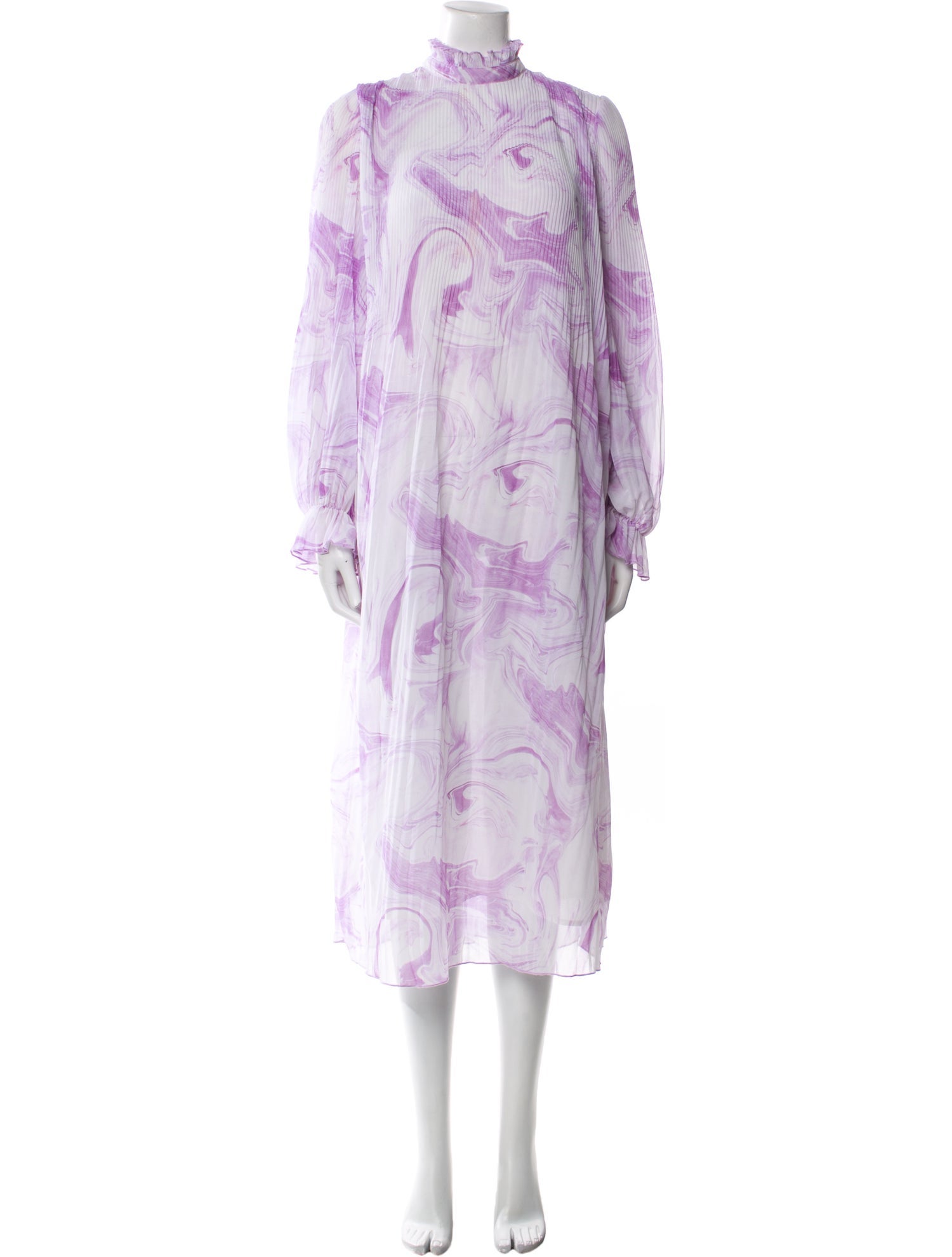 Ganni Floral Print Long Dress