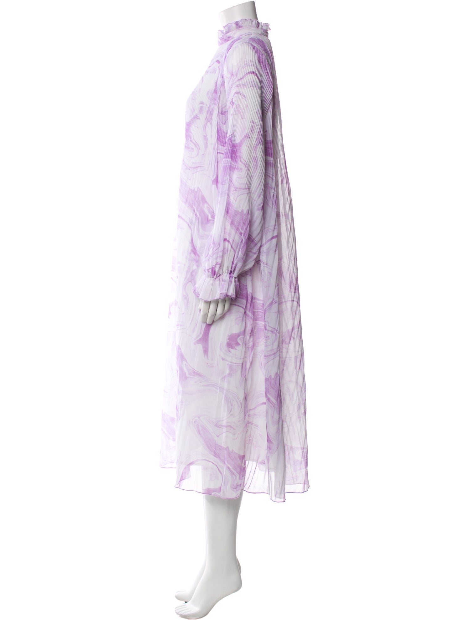 Ganni Floral Print Long Dress