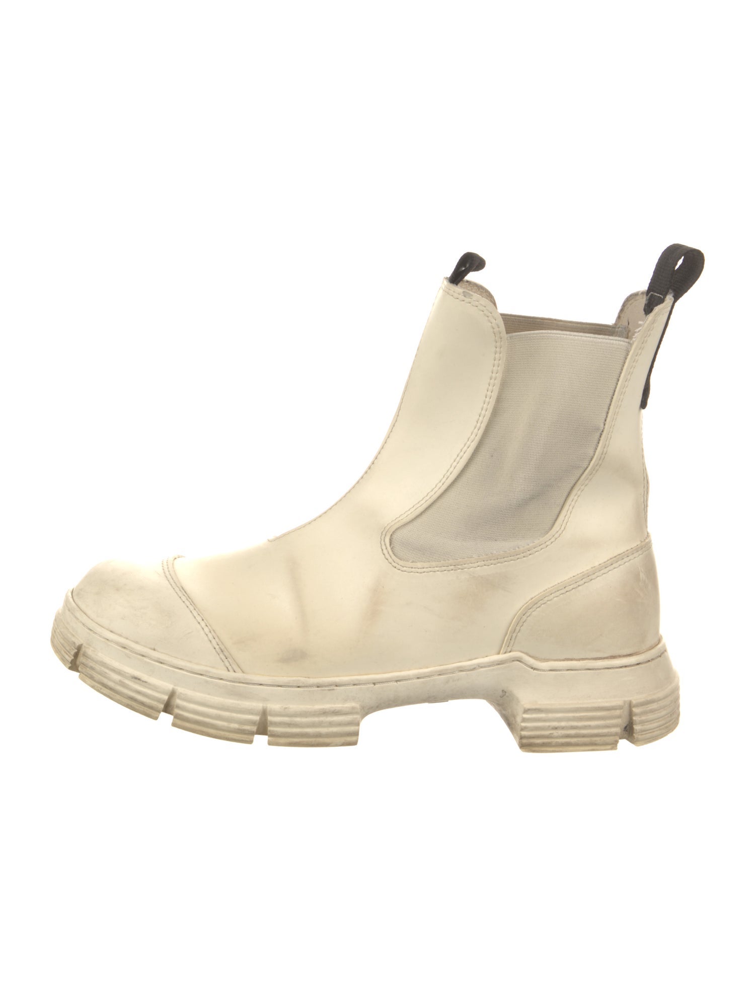 Ganni Leather Chelsea Boots