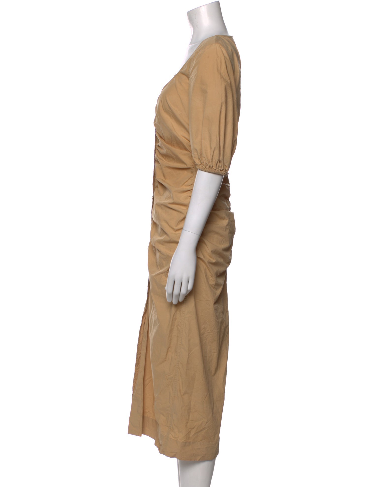 Ganni Scoop Neck Long Dress