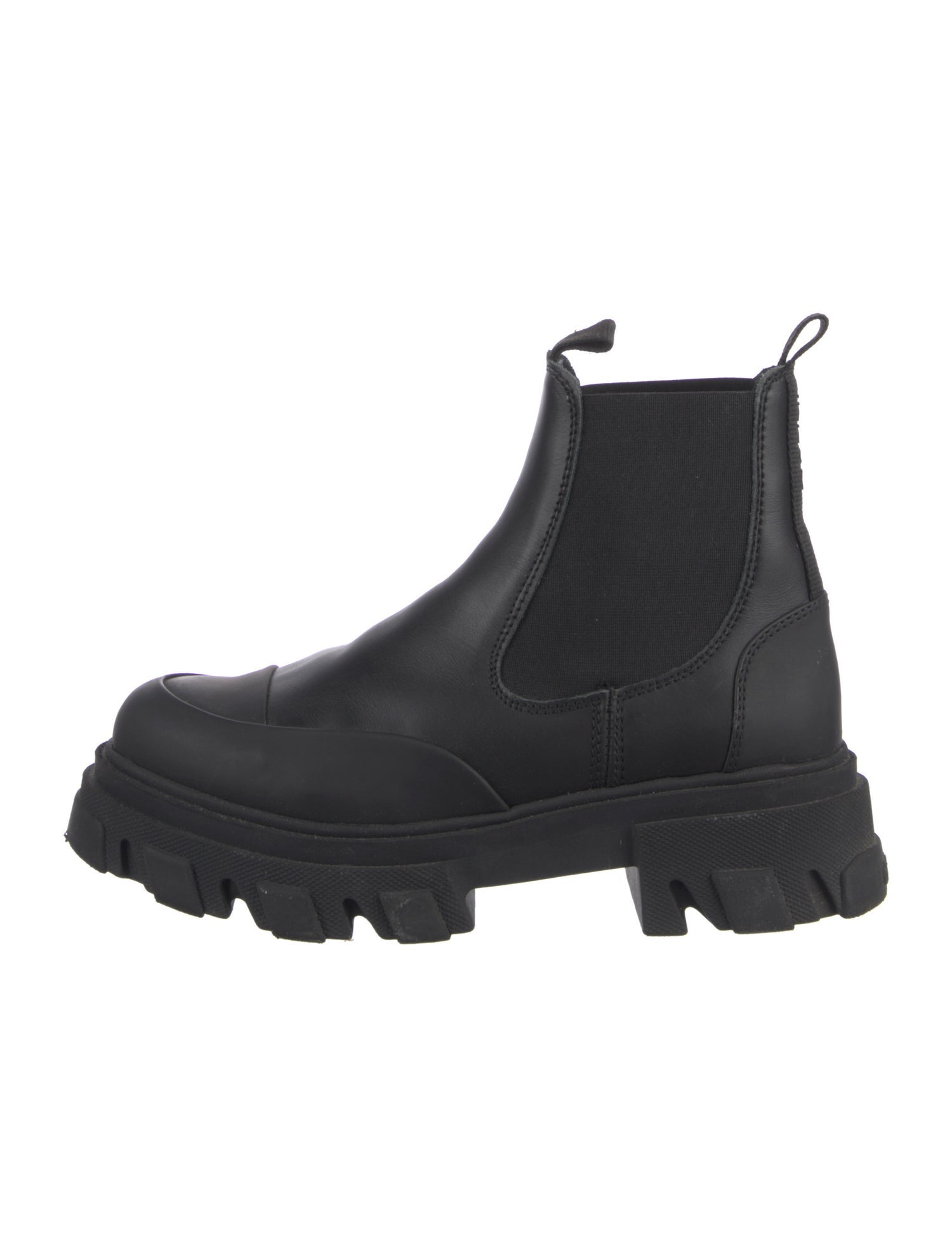Ganni Leather Chelsea Boots