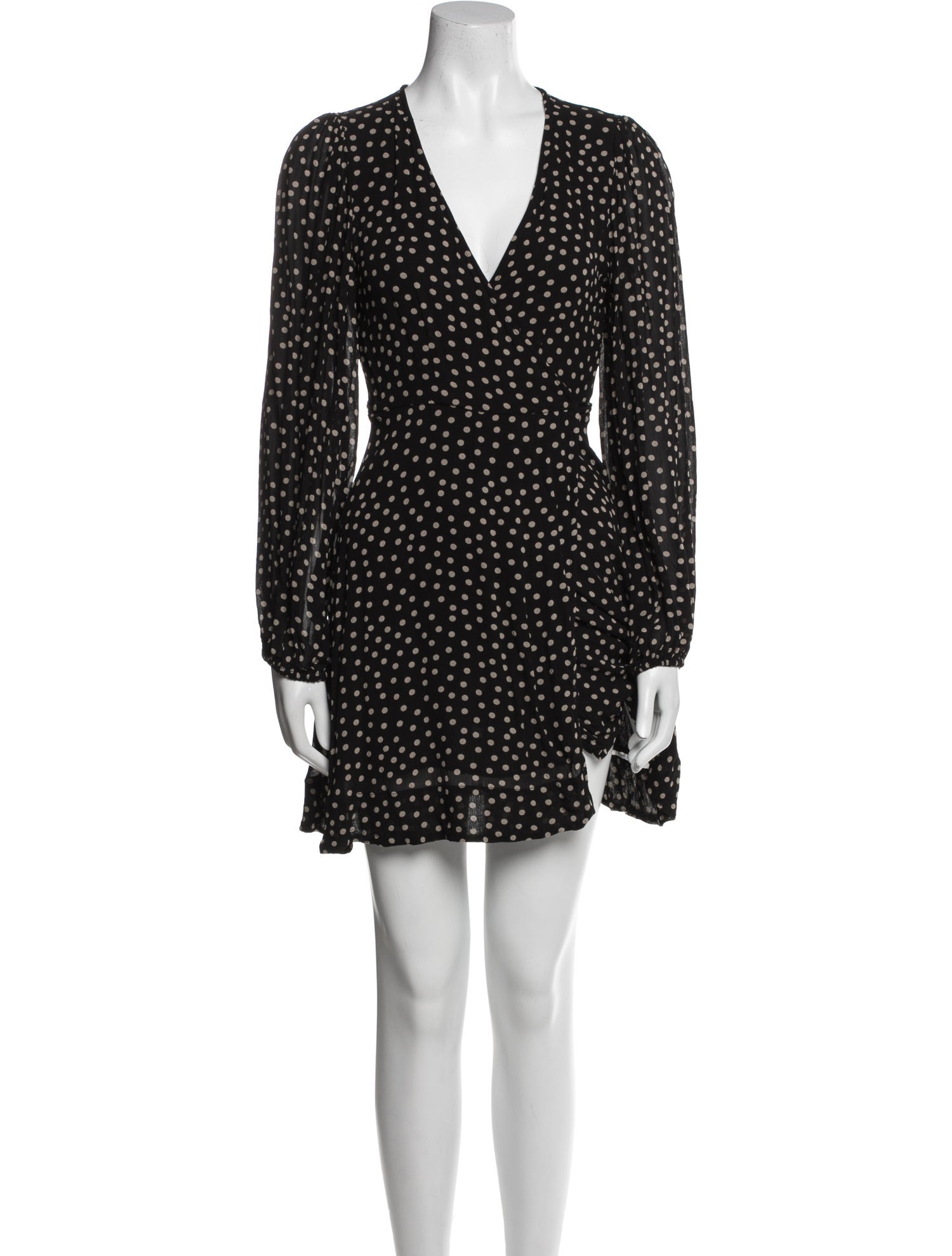 Ganni Polka Dot Print Mini Dress
