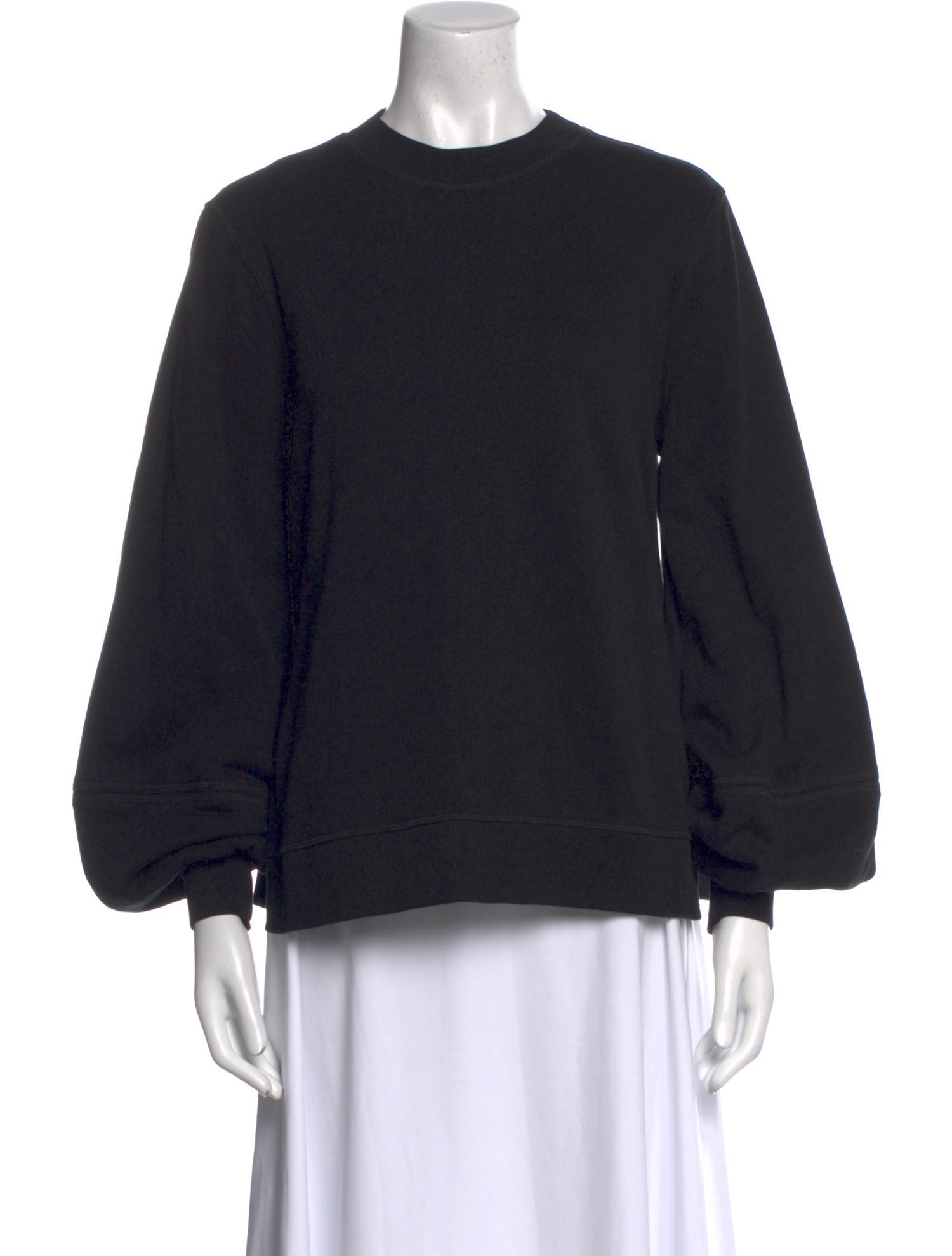 Ganni Crew Neck Long Sleeve Sweatshirt