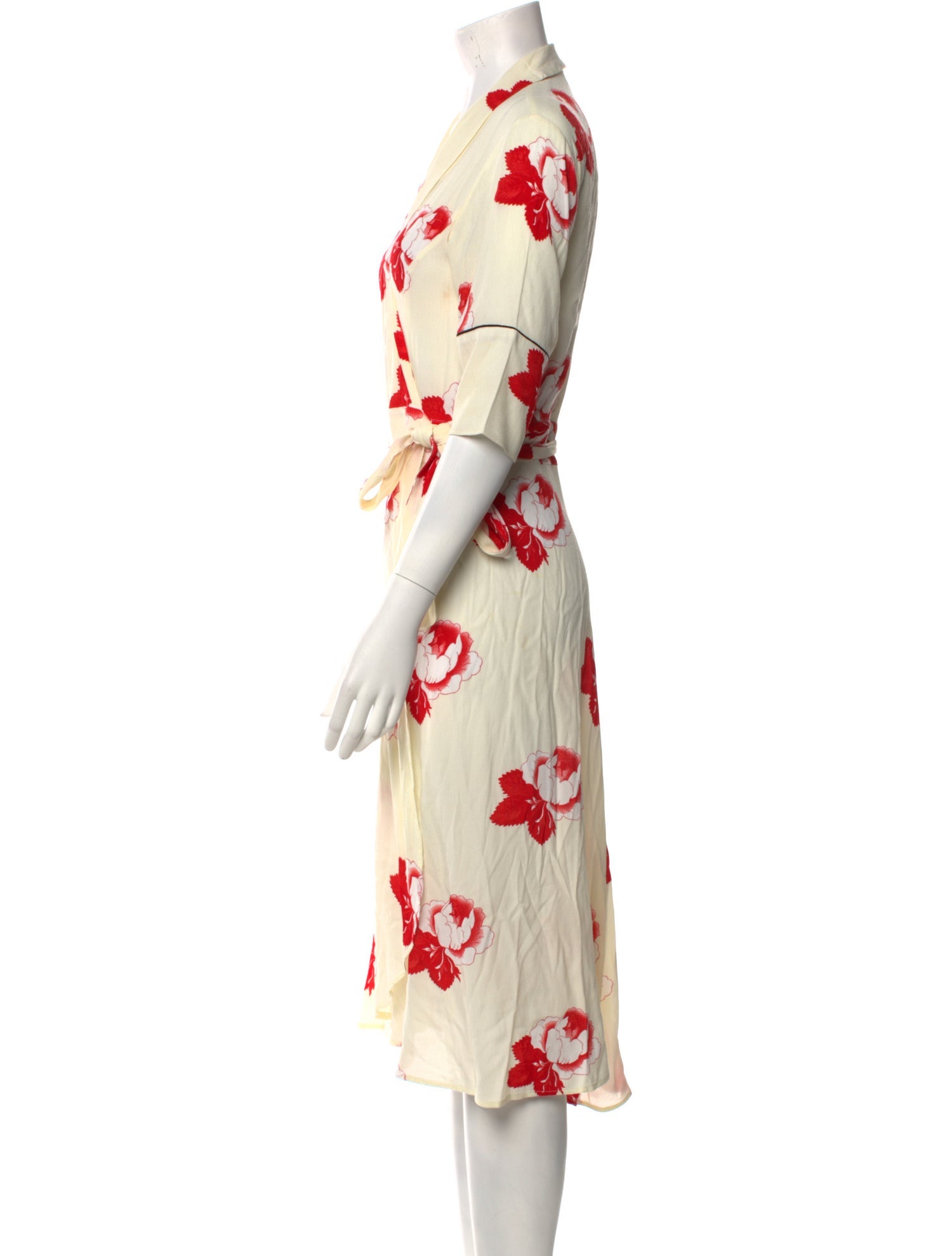 Ganni Floral Print Midi Length Dress