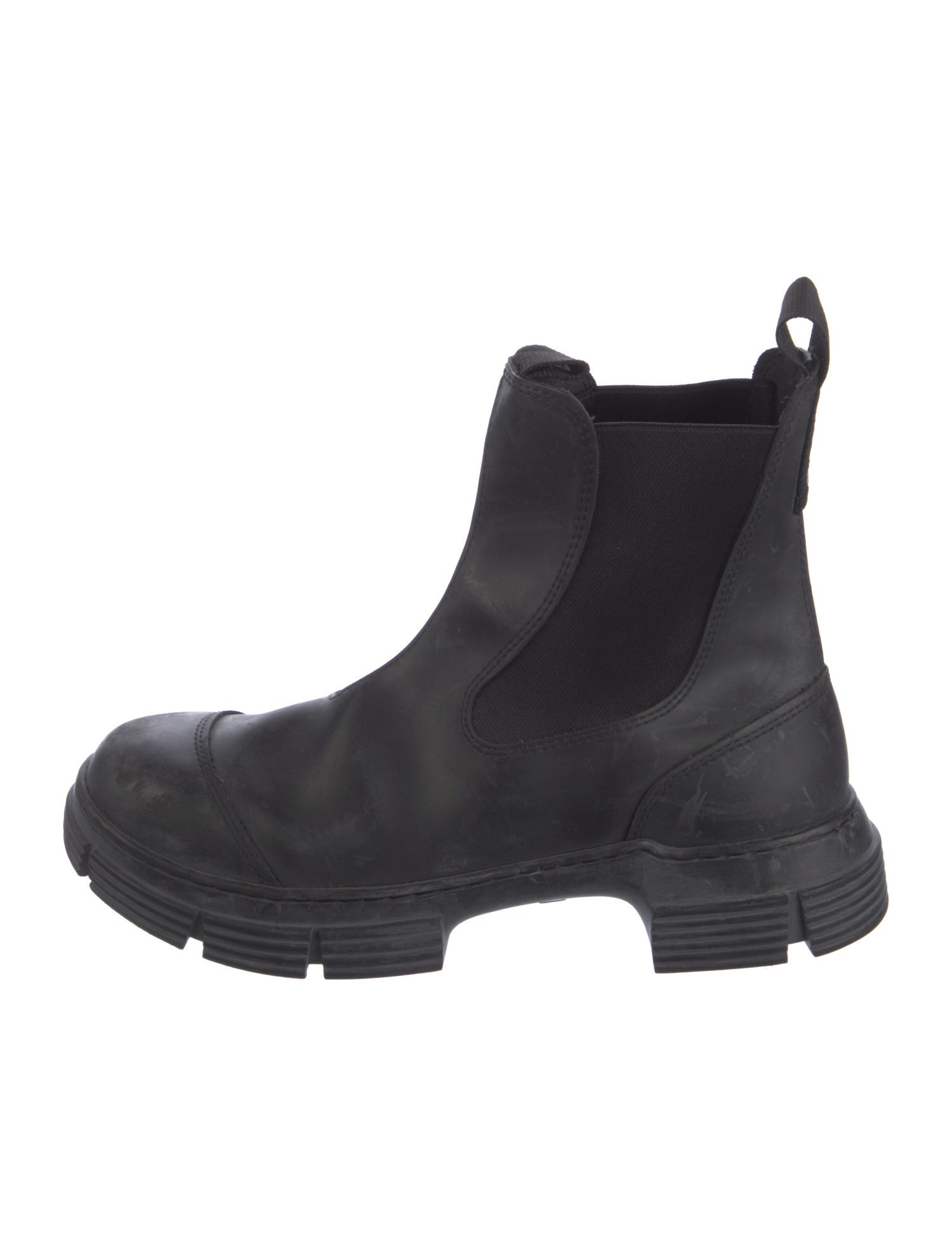 Ganni Leather Chelsea Boots