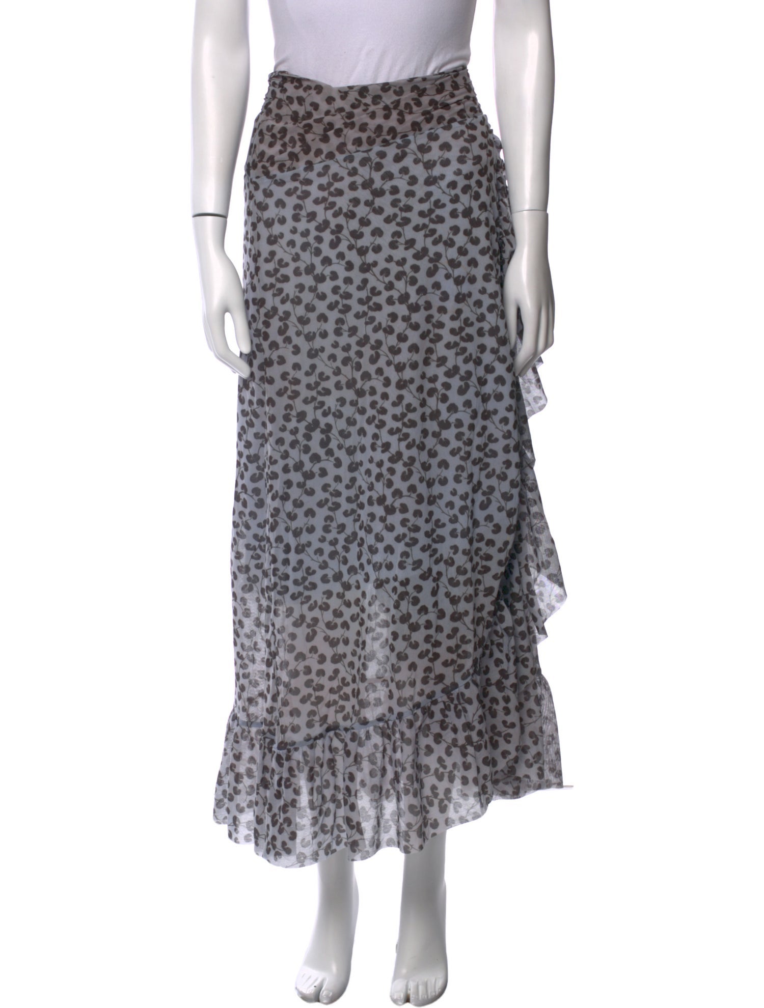 Ganni Printed Midi Length Skirt