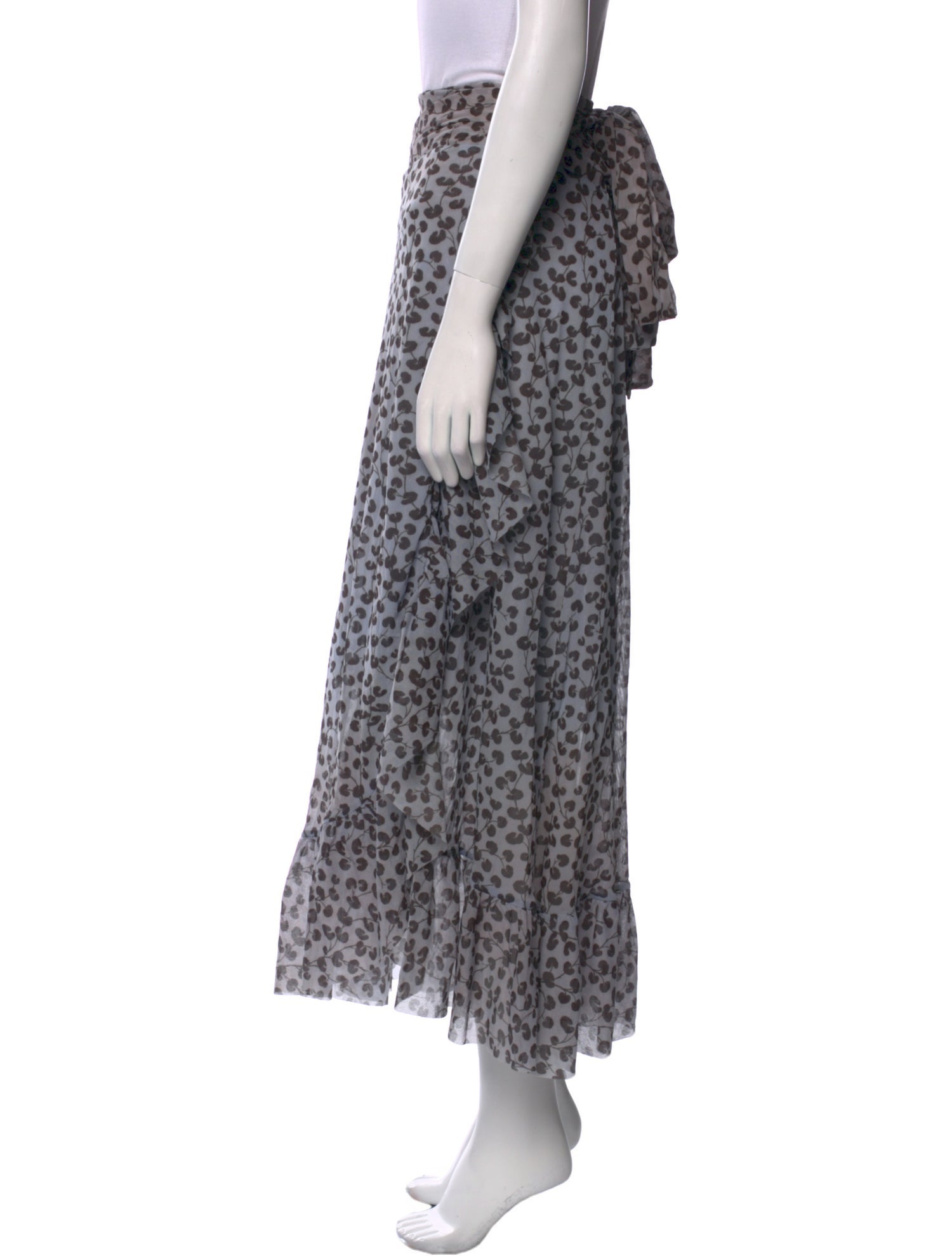 Ganni Printed Midi Length Skirt