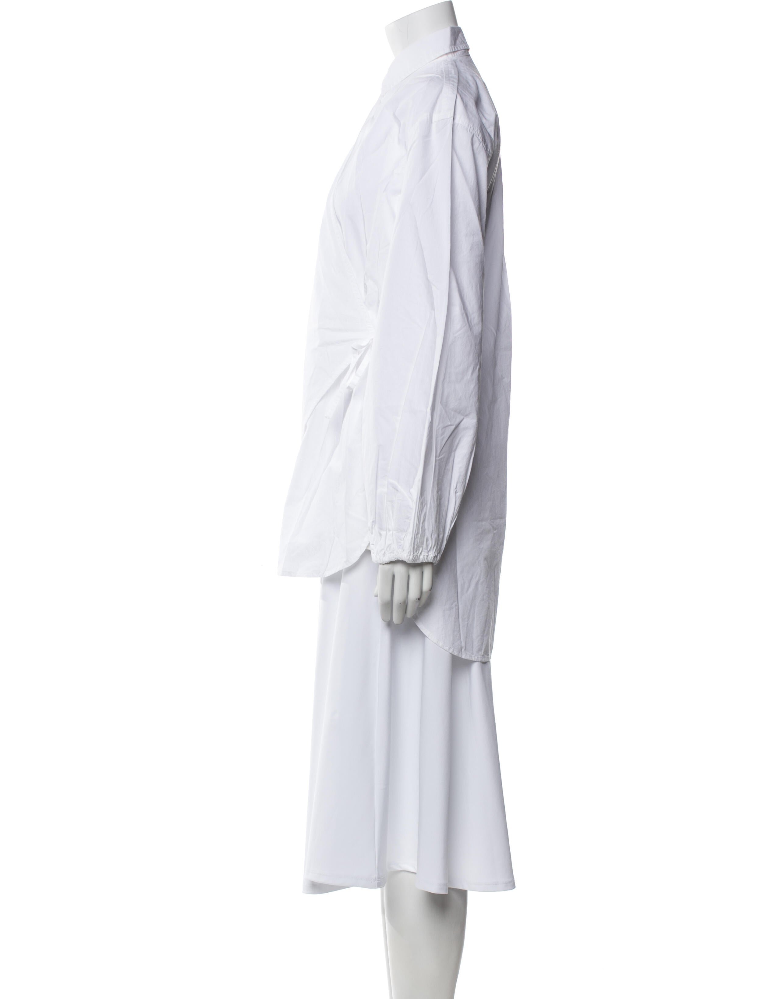 Ganni Long Sleeve Button-Up Top w/ Tags