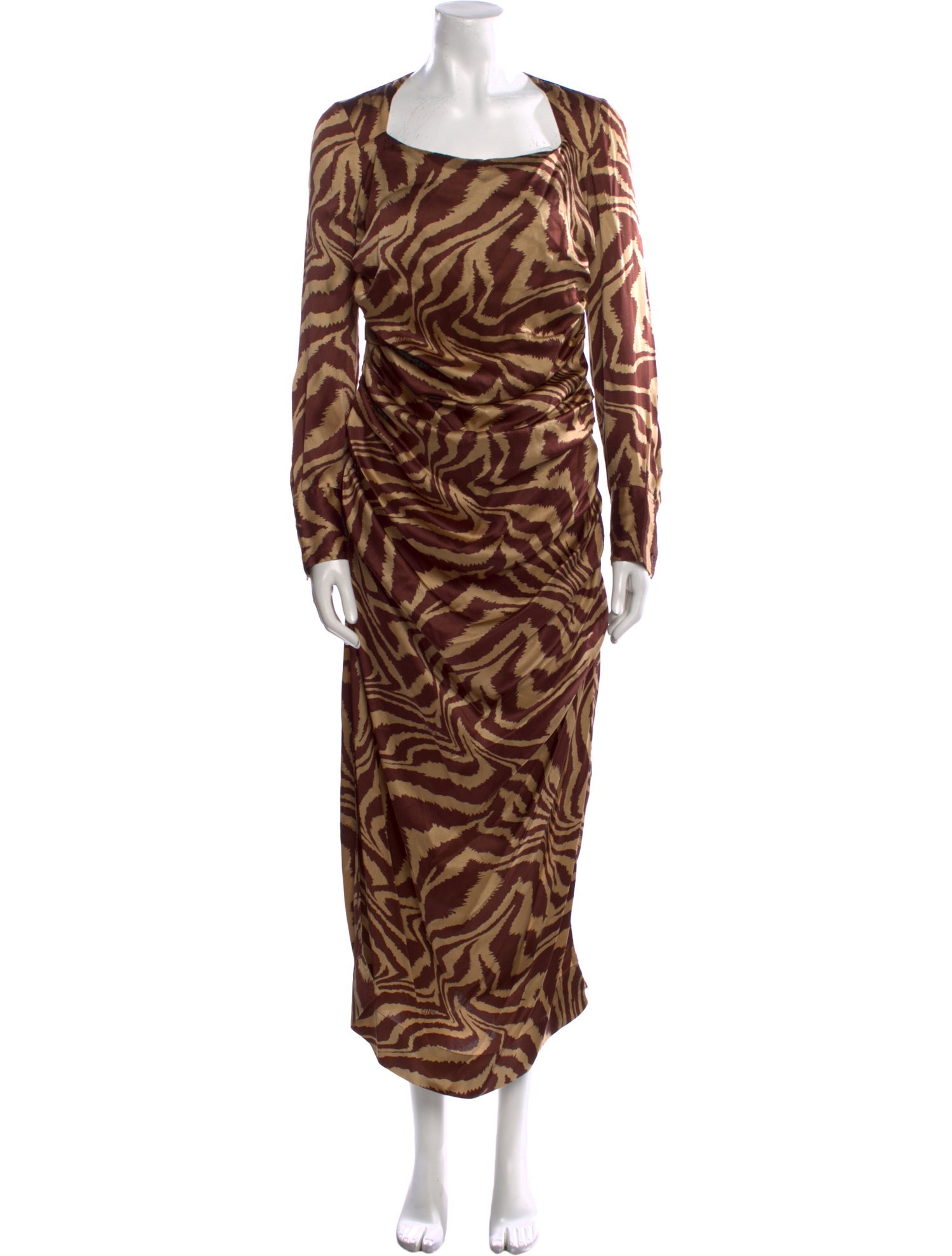 Ganni Silk Long Dress