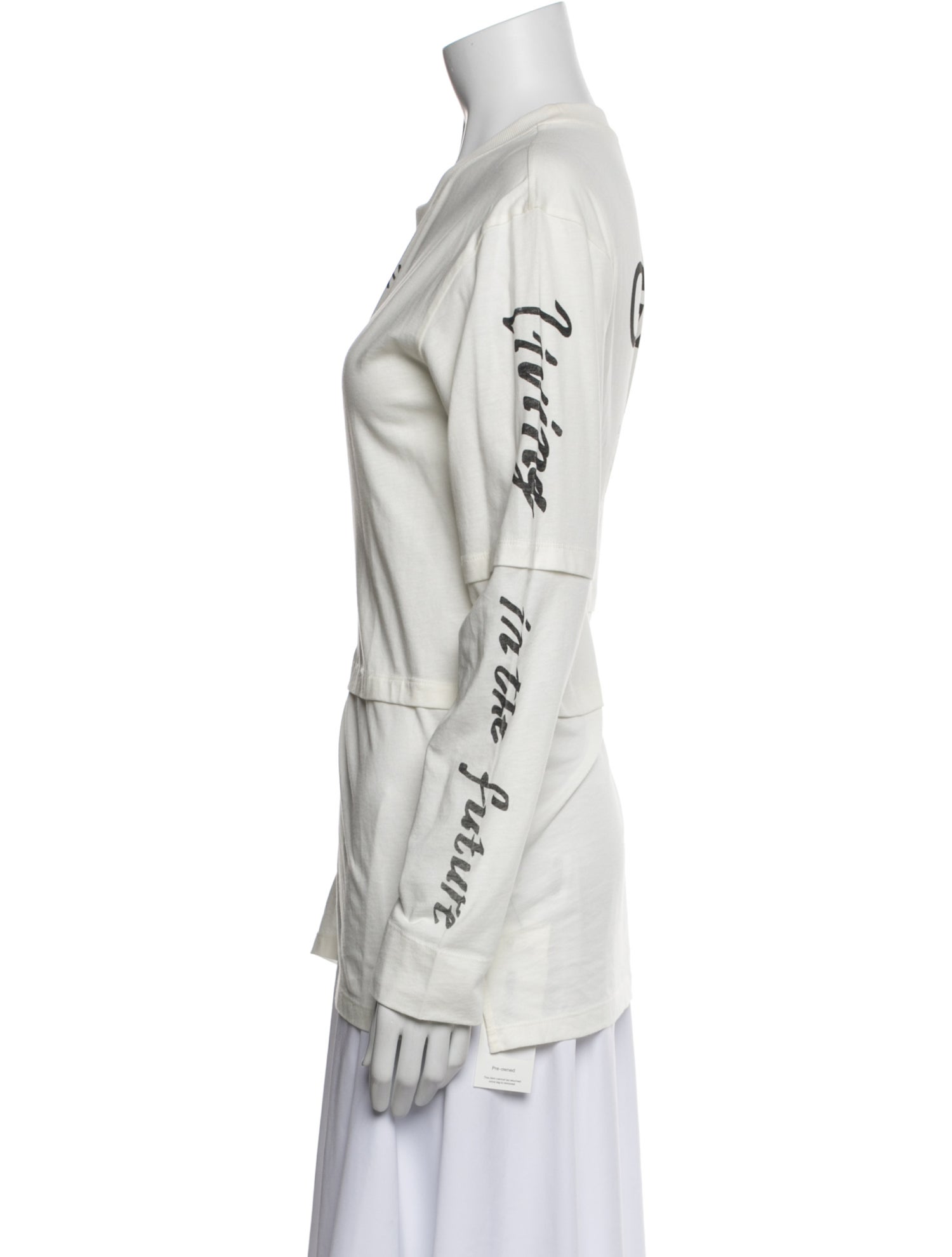 Ganni Graphic Print Crew Neck Sweatshirt