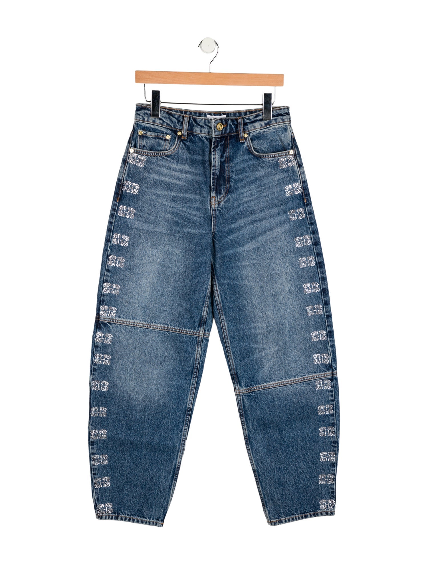 Ganni High-Rise Straight Leg Jeans