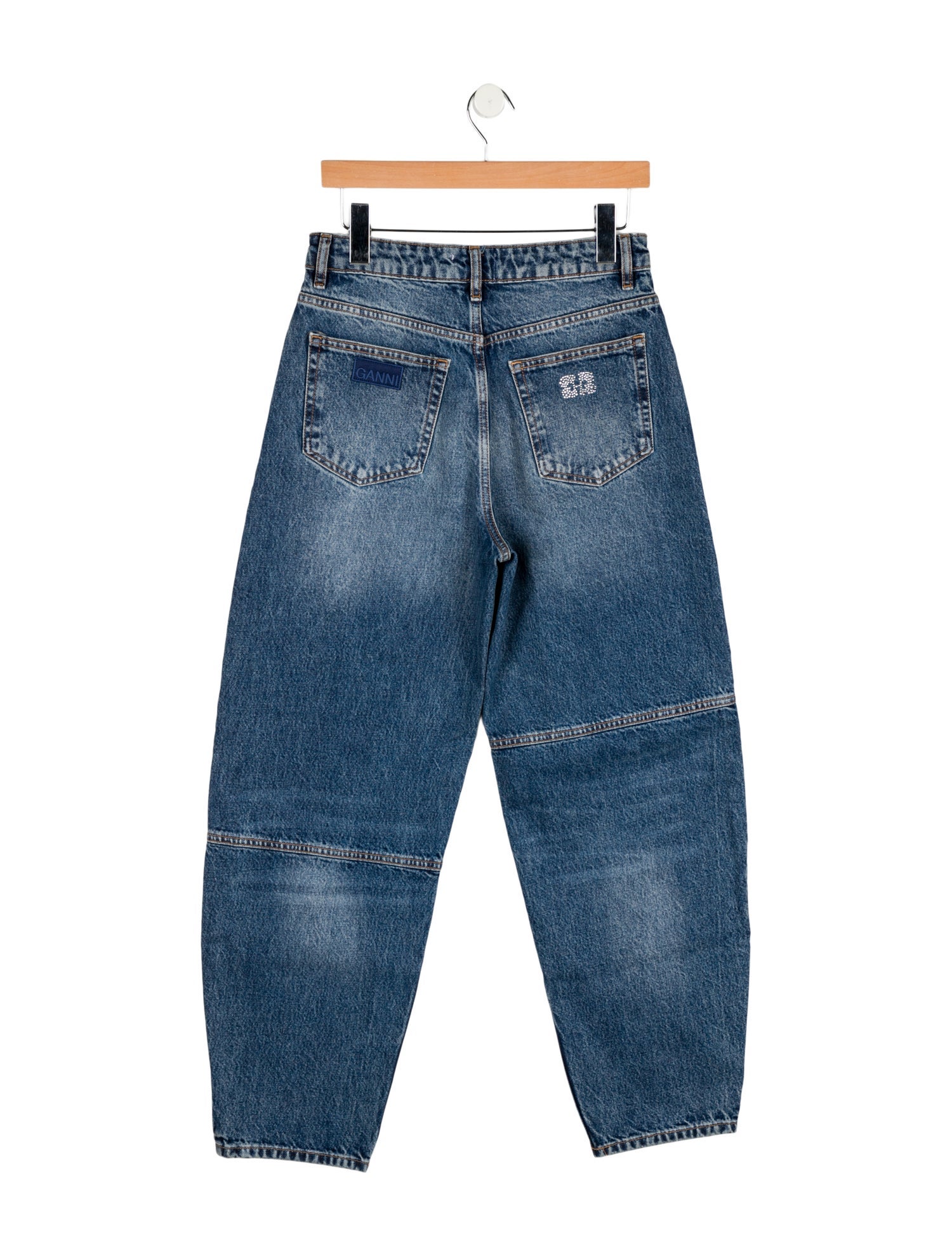 Ganni High-Rise Straight Leg Jeans