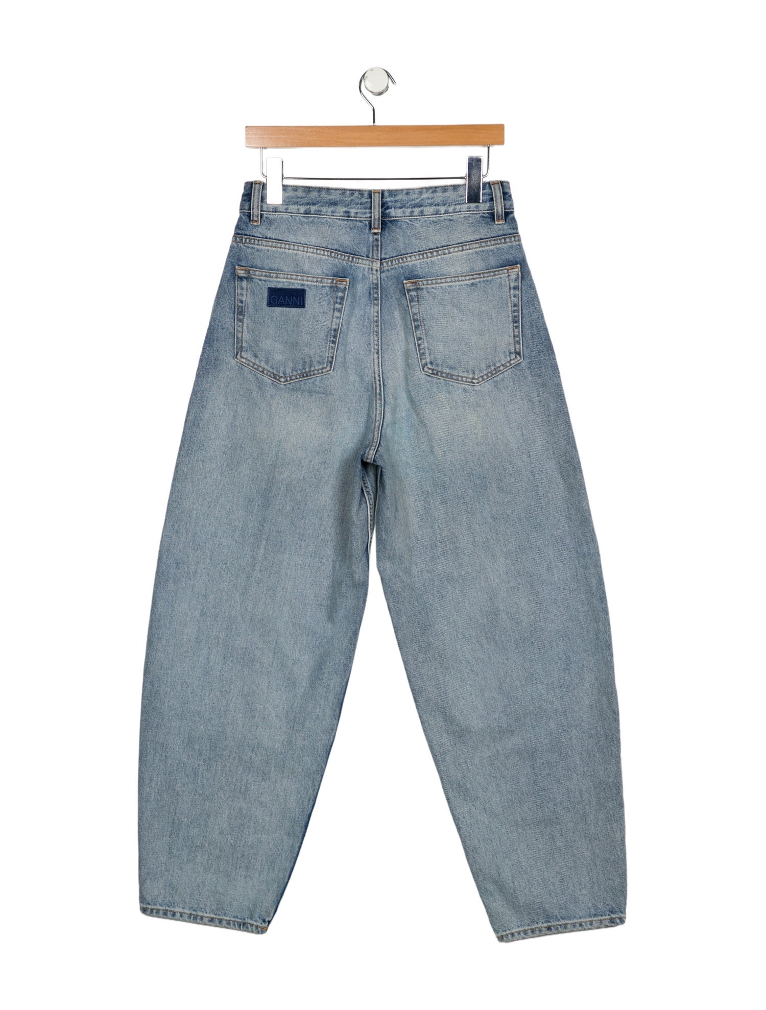 Ganni High-Rise Straight Leg Jeans