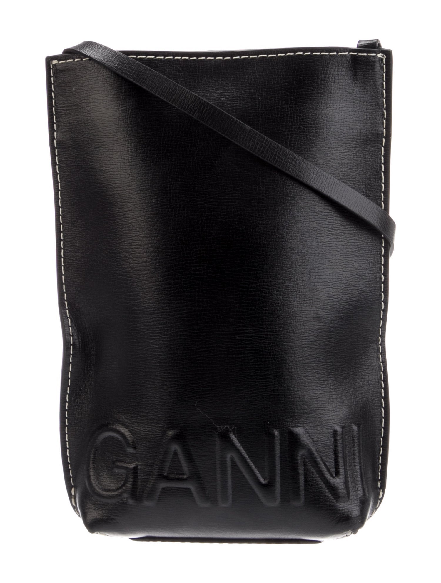 Ganni Leather Shoulder Bag