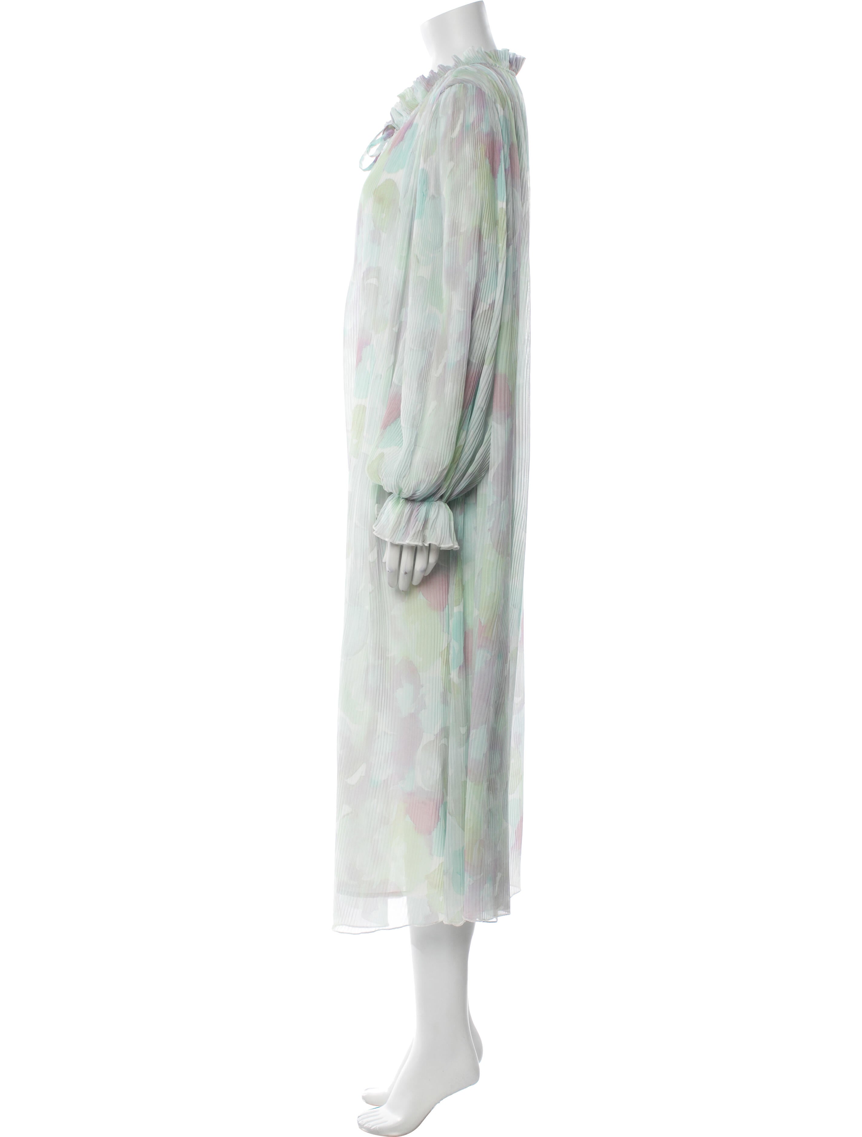 Ganni Floral Print Long Dress