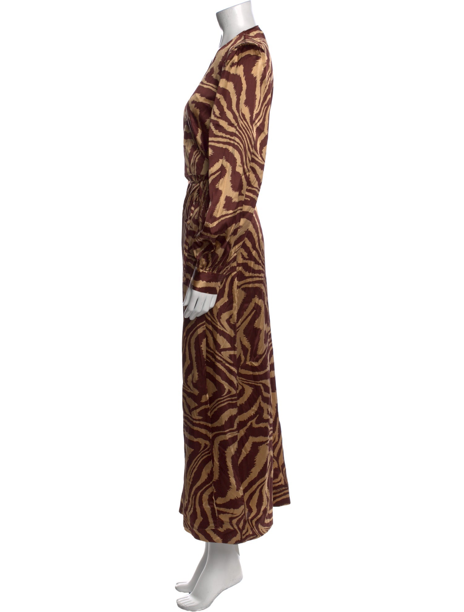 Ganni Silk Long Dress