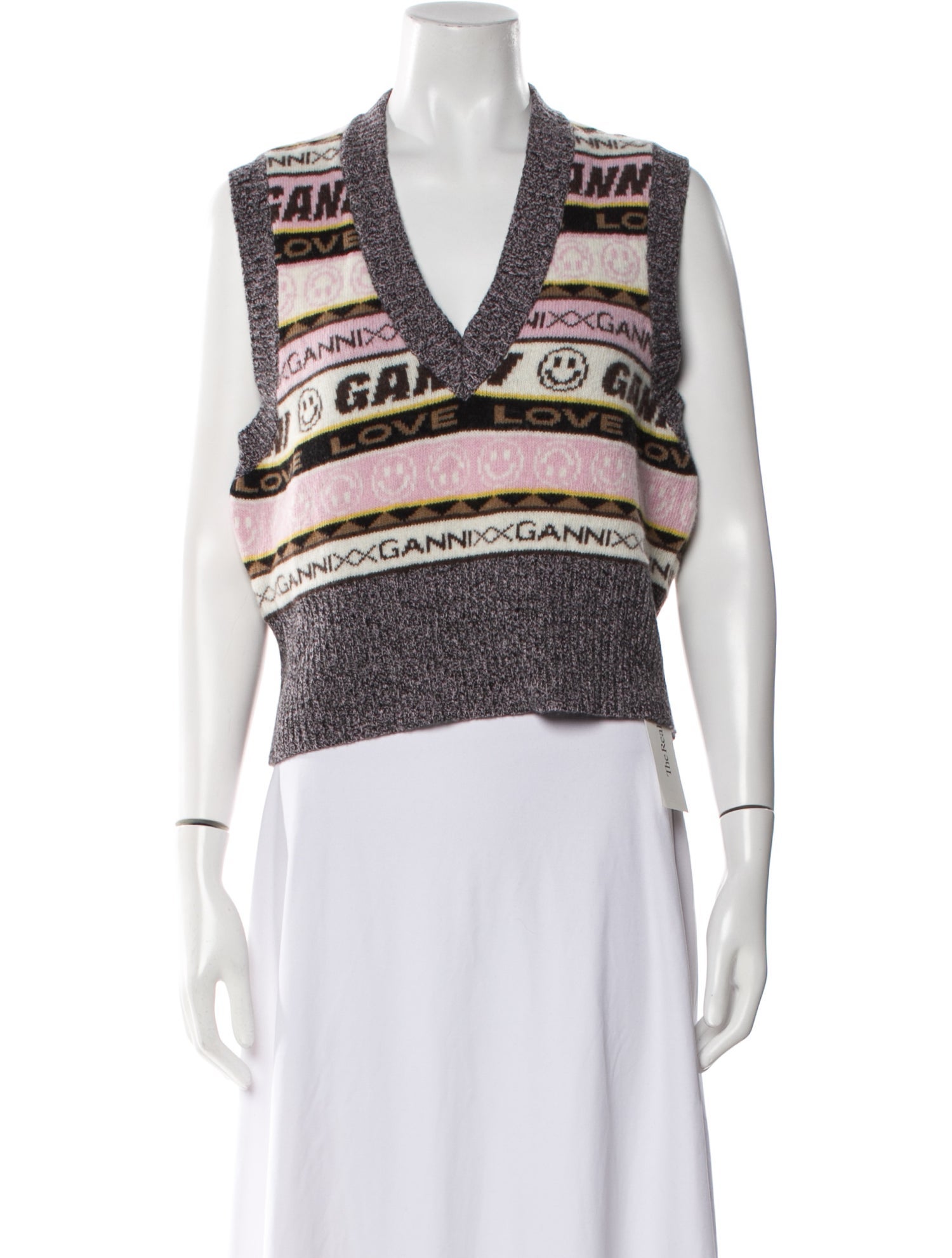Ganni Wool Striped Sweater