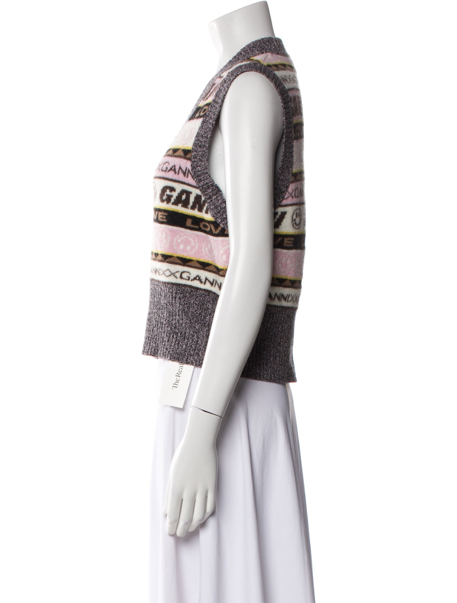 Ganni Wool Striped Sweater