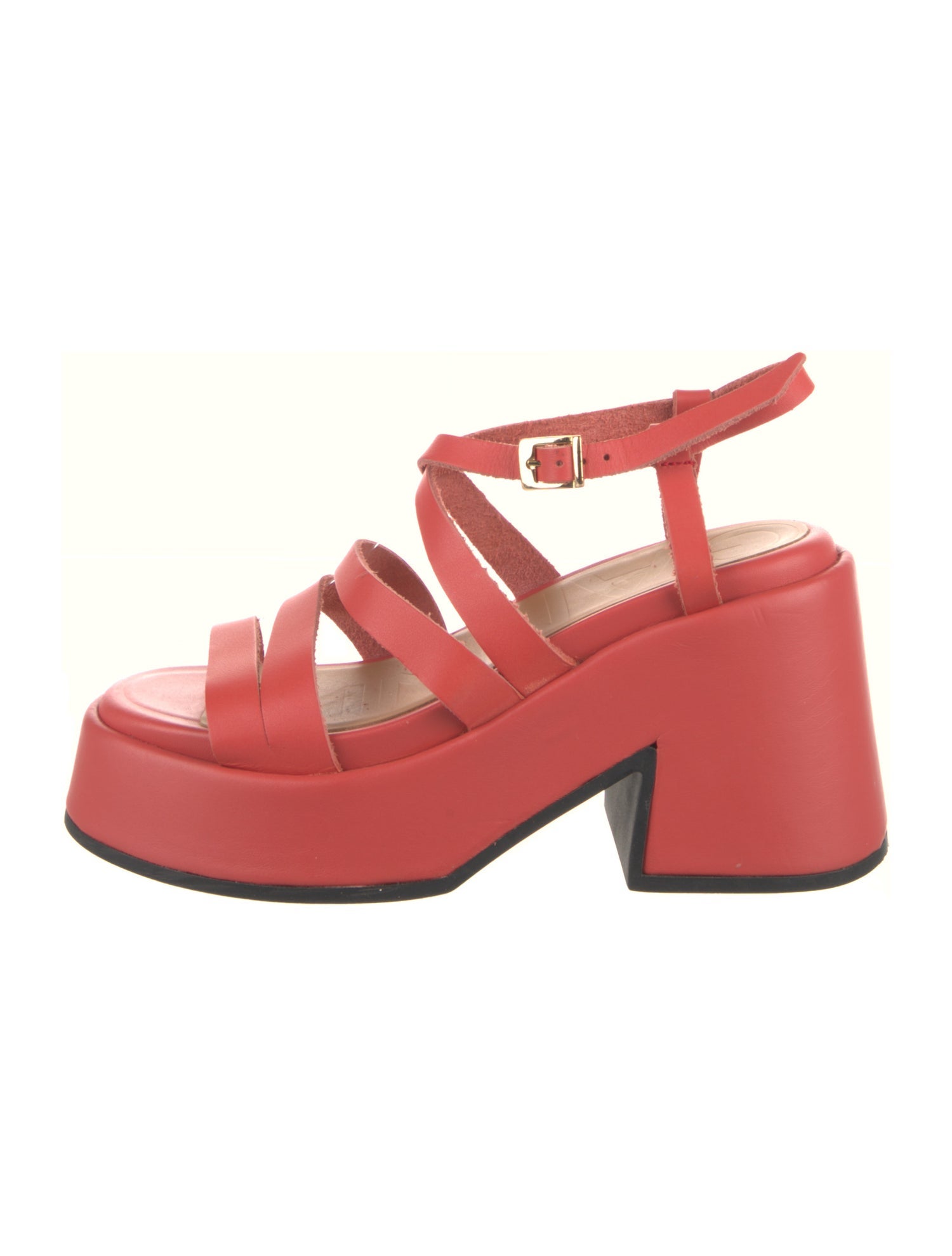 Ganni Leather Slingback Sandals