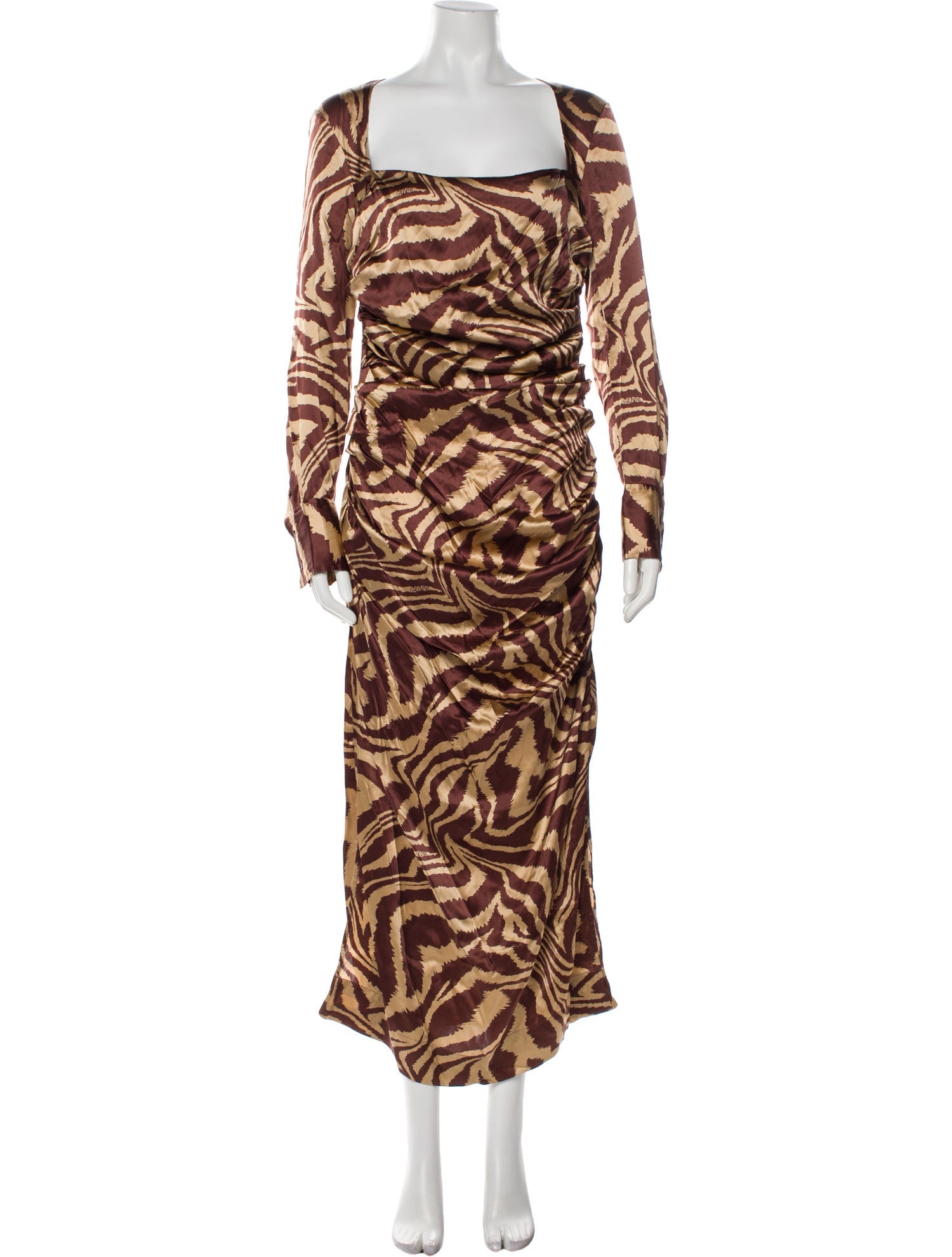 Ganni Silk Long Dress