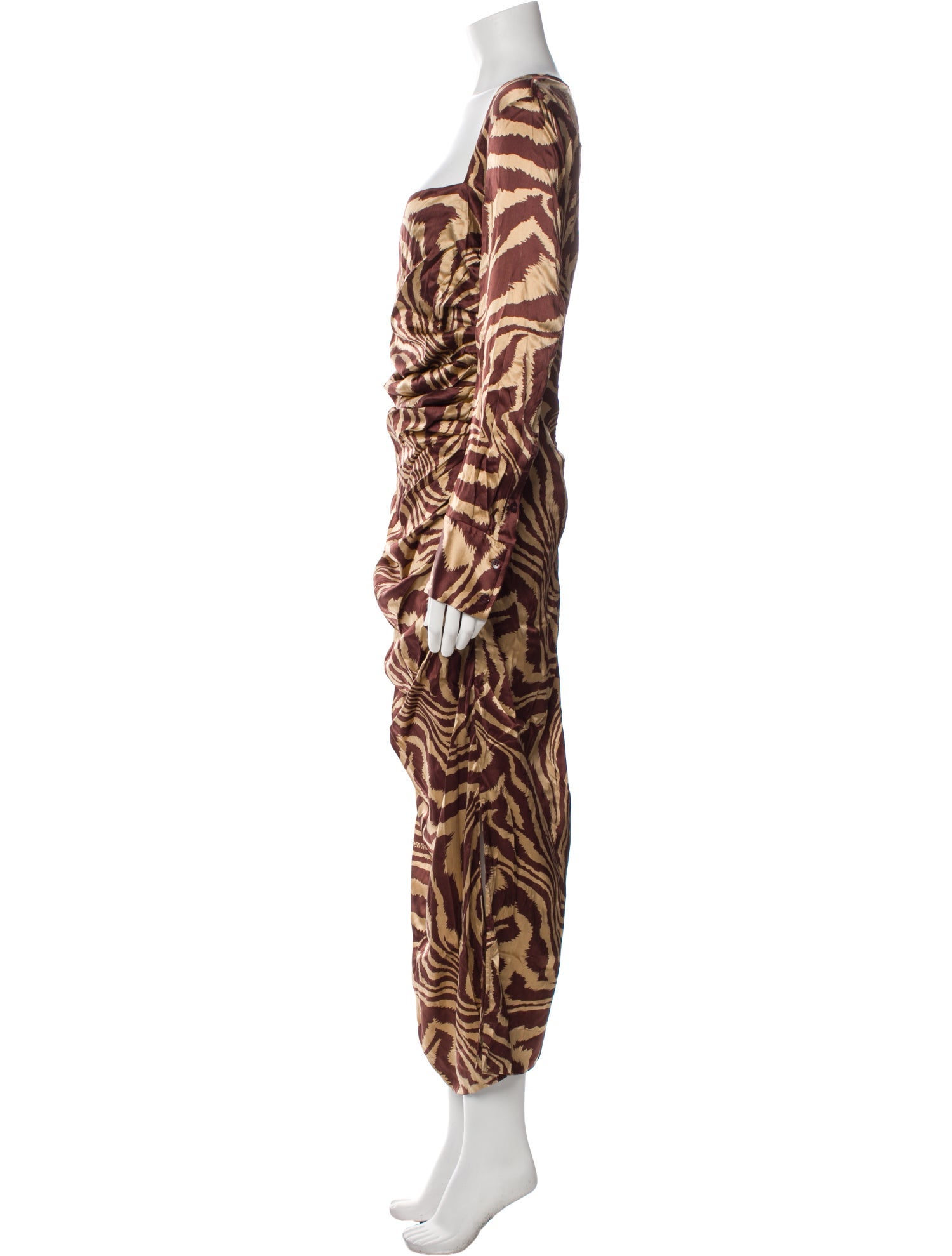 Ganni Silk Long Dress