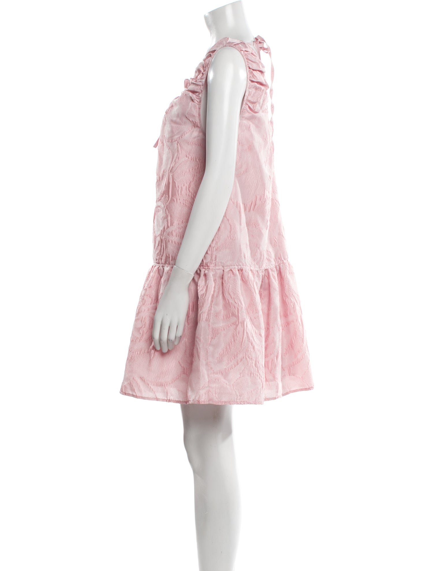 Ganni V-Neck Mini Dress