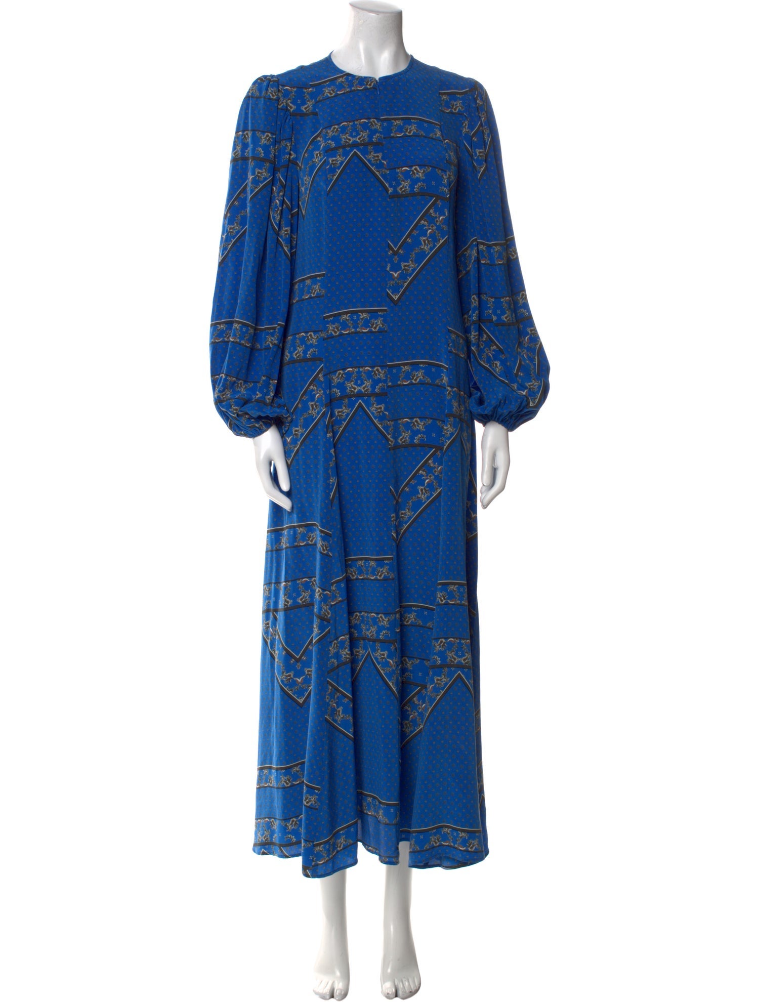 Ganni Silk Midi Length Dress