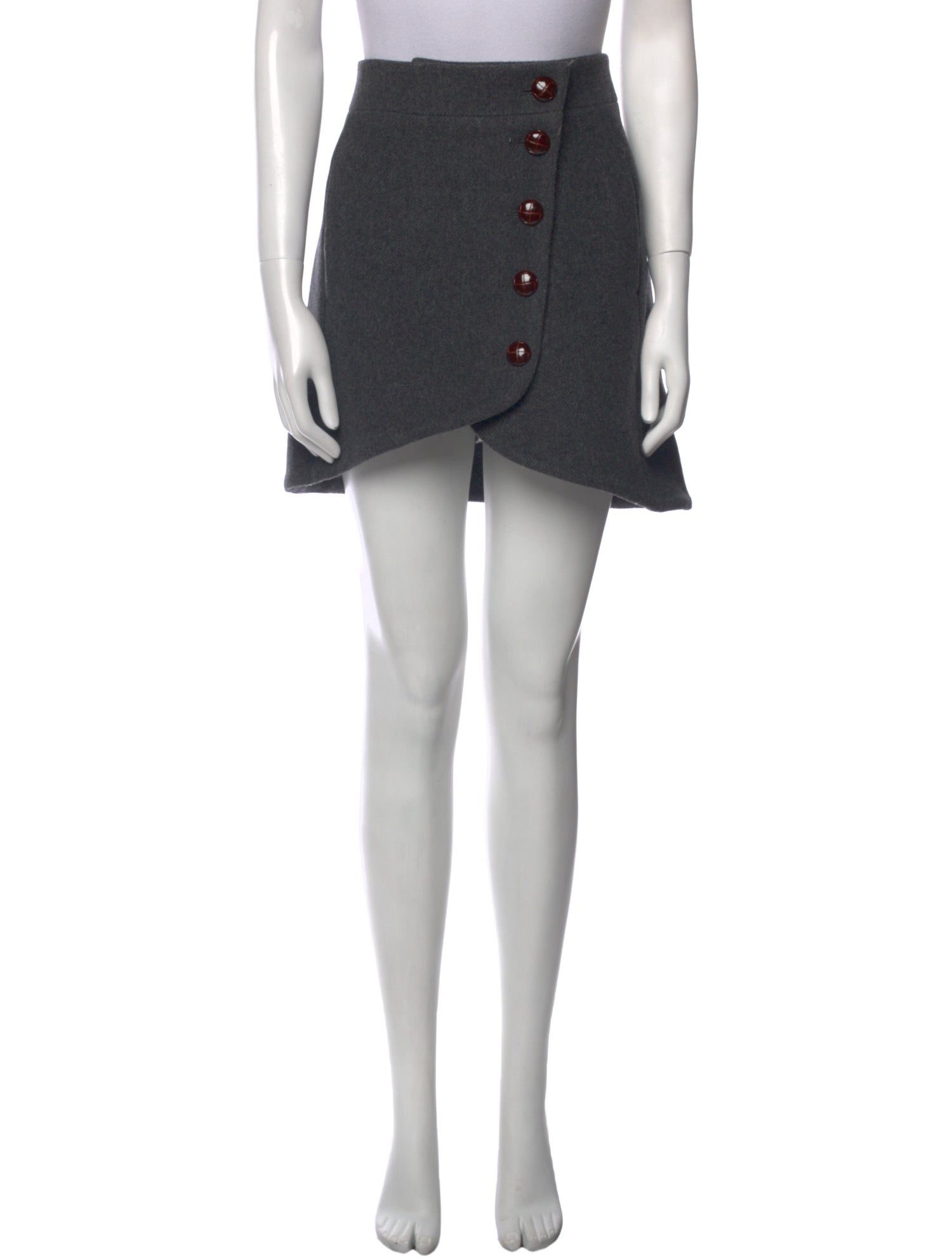 Ganni Wool Mini Skirt