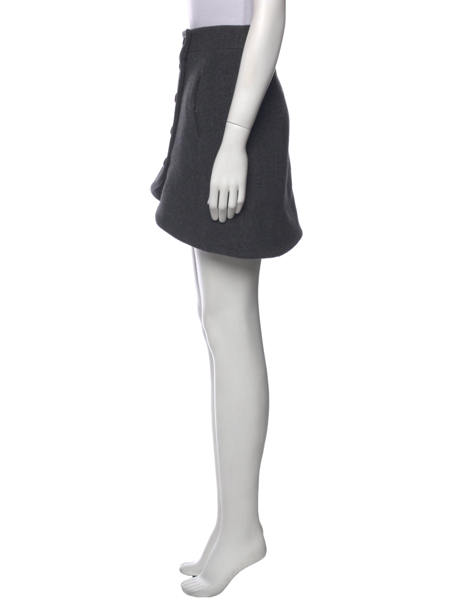 Ganni Wool Mini Skirt