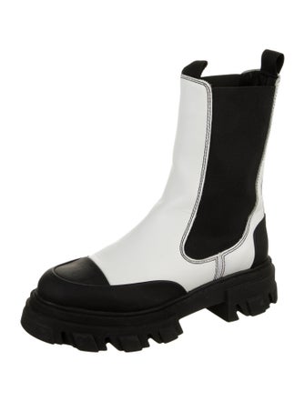 Ganni Leather Chelsea Boots