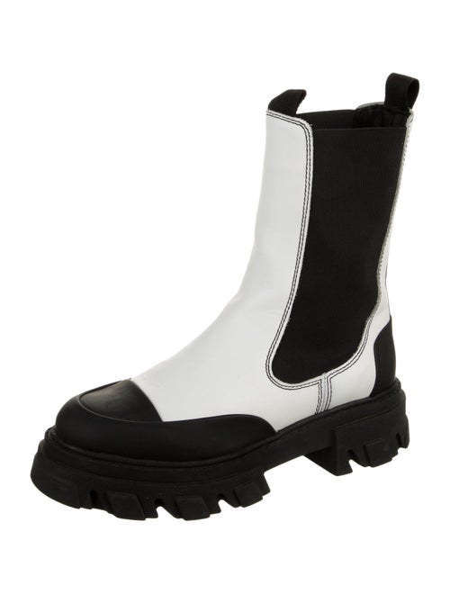 Ganni Leather Chelsea Boots