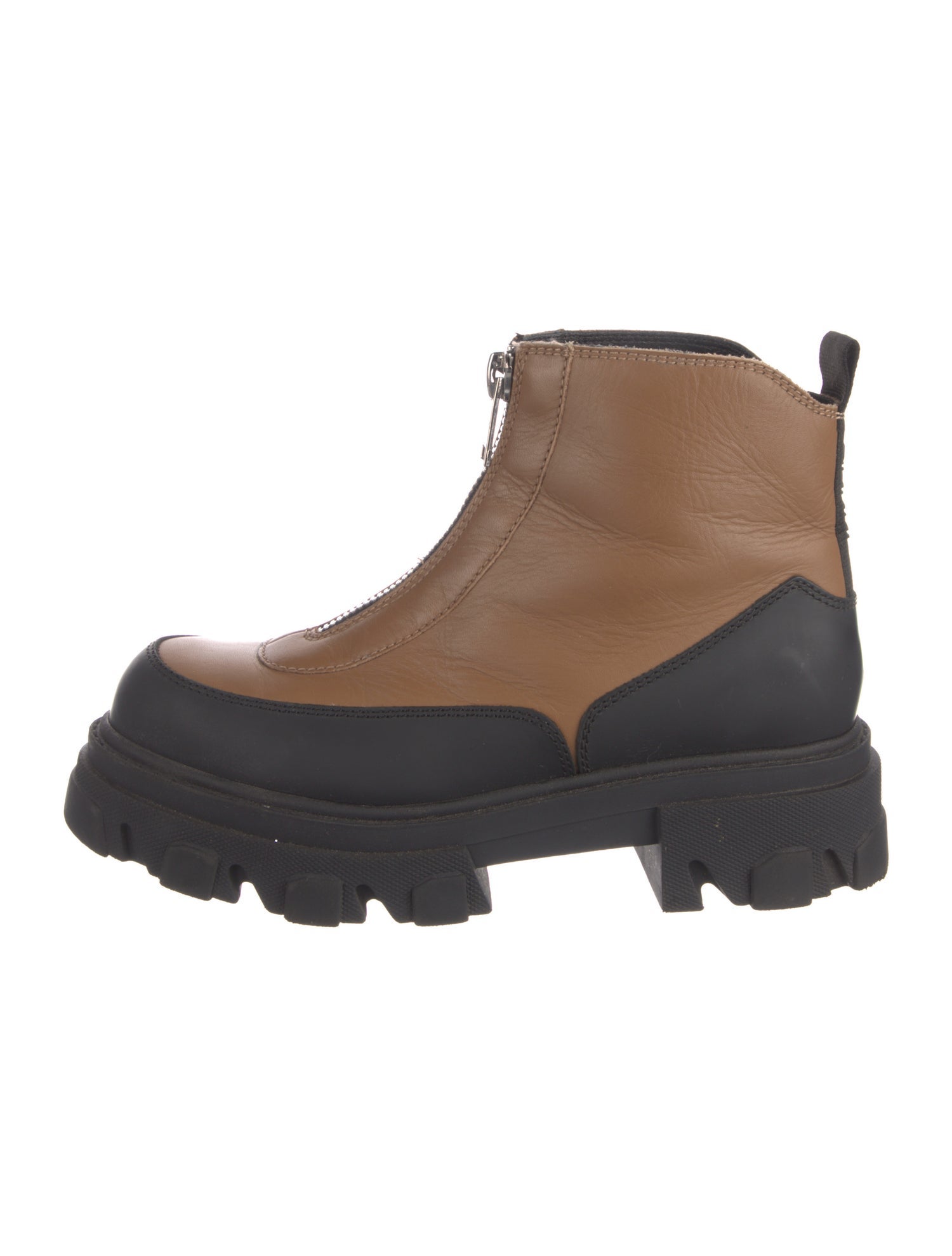 Ganni Leather Rain Boots