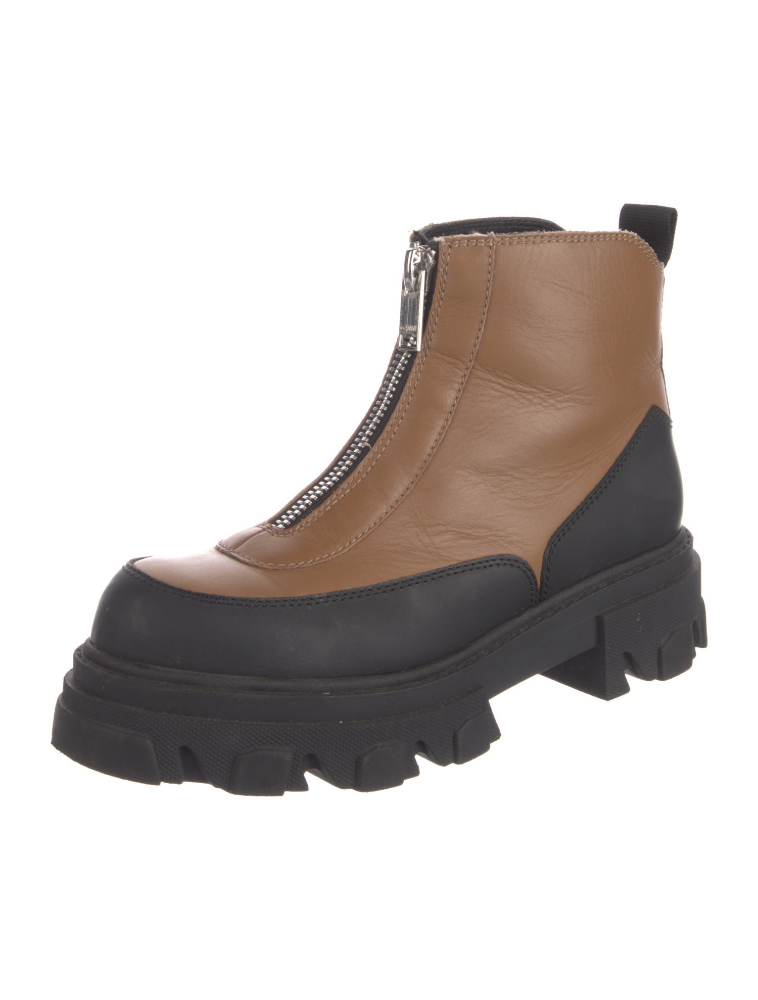 Ganni Leather Rain Boots
